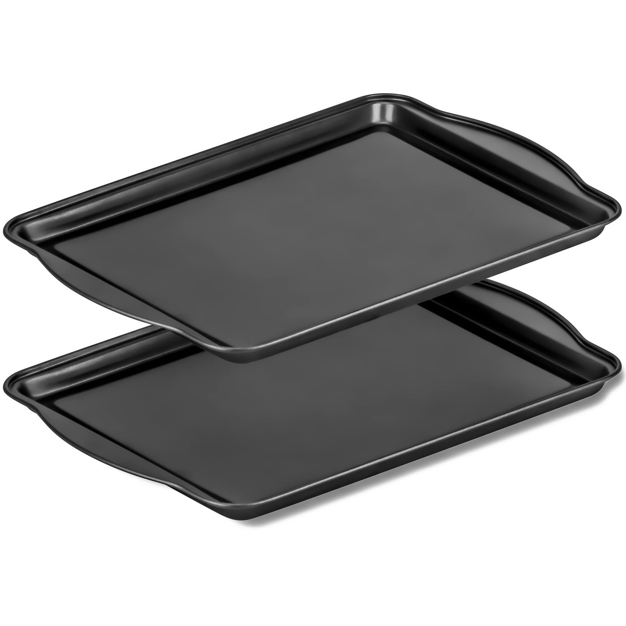 Decorrack 2 Pack Non-Stick Baking Sheet, 15 X 10 Inch Jelly Roll Pan And Cookie Baking Tray, Heavy Duty Bakeware For Oven (Pack