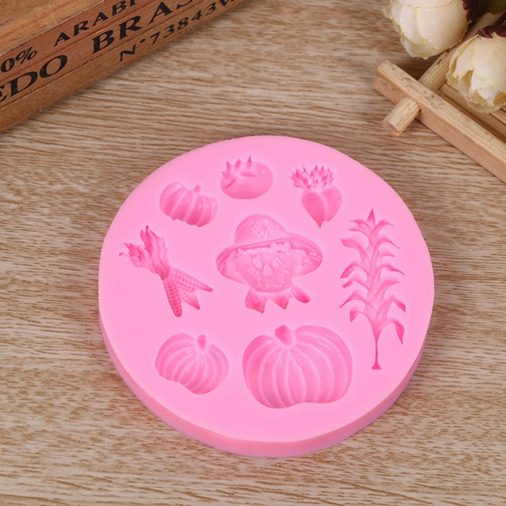 Luxshiny Cake Mold Silicone Pumpkin Mold, Fall Molds Silicone Thanksgiving Candy Molds Vegetable Molds For Bakery Kitchen Desser