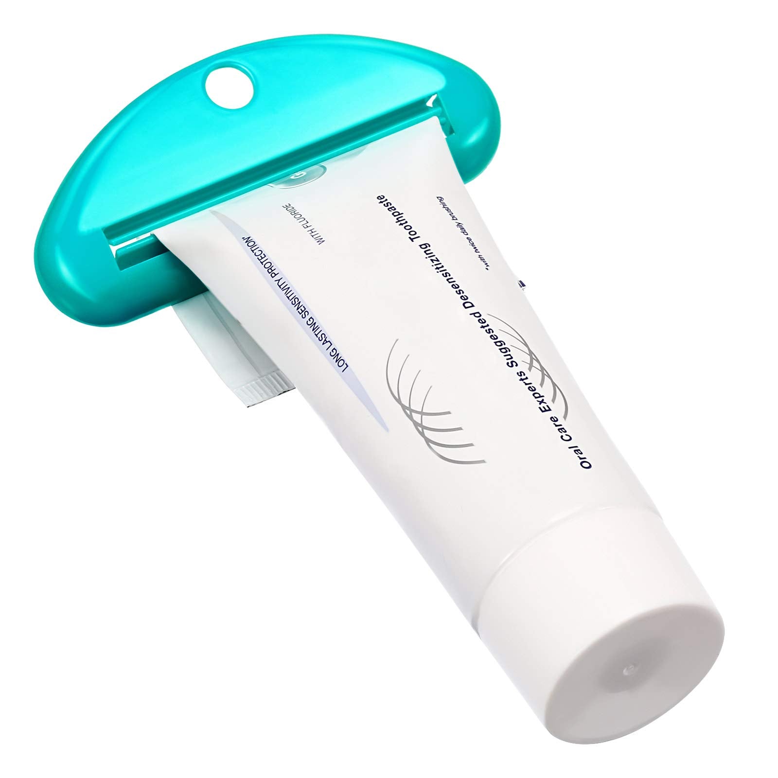 8 Pieces Toothpaste Tube Squeezer Dispenser Toothpaste Rollers Clips For Bathroom (Beige, Gray, Black, Rose Red, Green, Yellow,