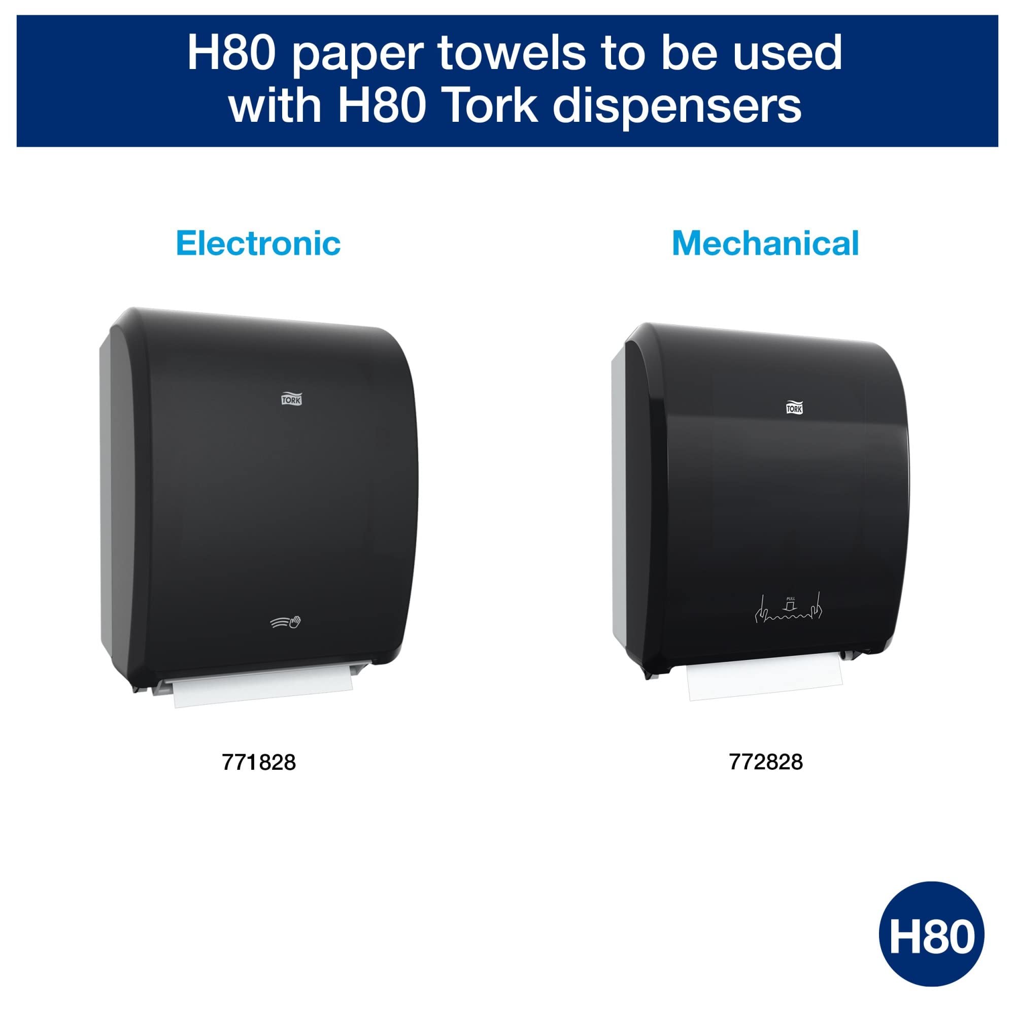 Tork Paper Hand Towel Roll White H80, Universal, 100% Recycled Fiber, 6 Rolls X 800 Ft, 8031900