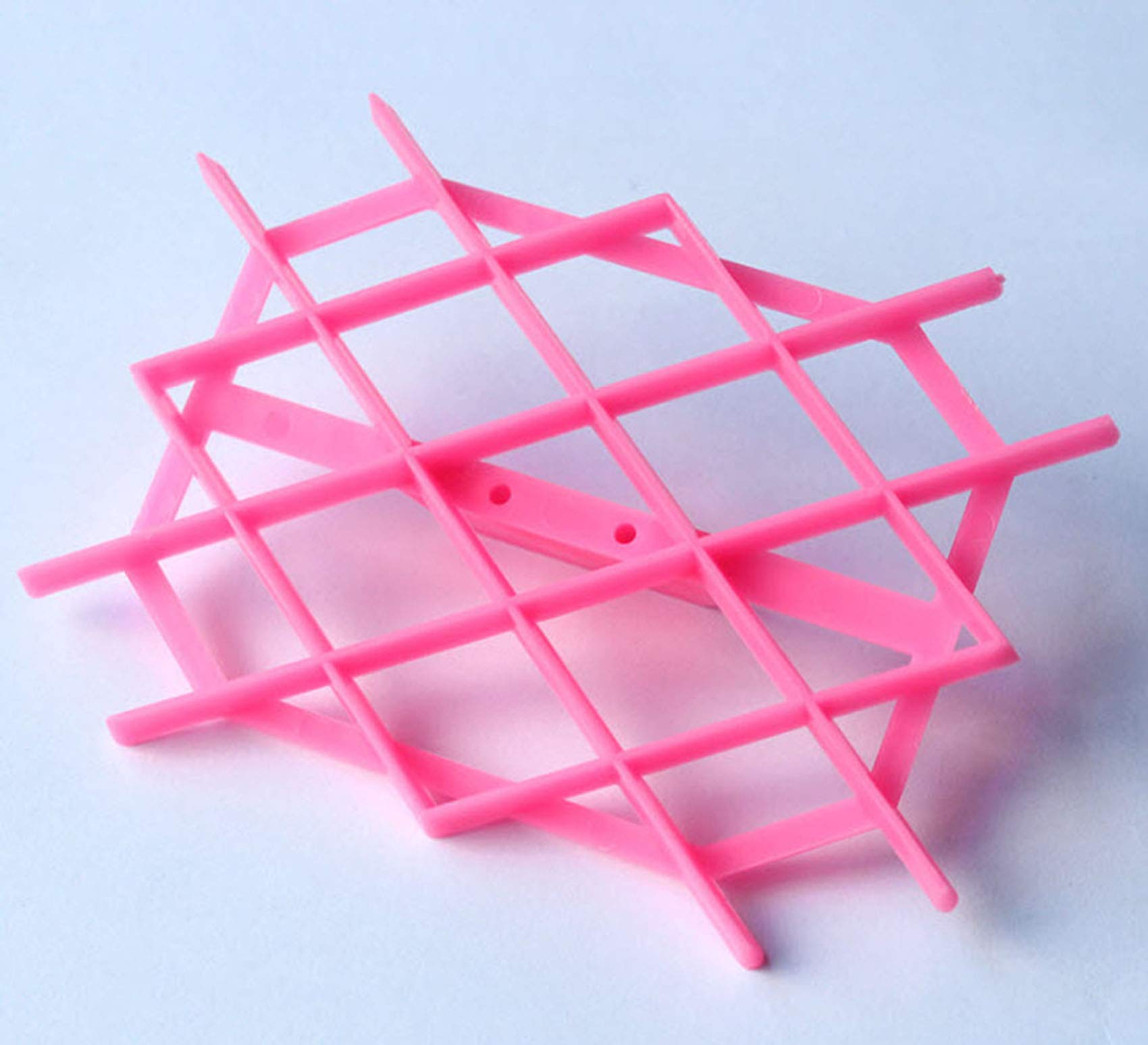 Zdywy Rhombus Diamond Shape Fondant Cake Mould Embosser Embossing Cutter Mold Stamp Tool - A