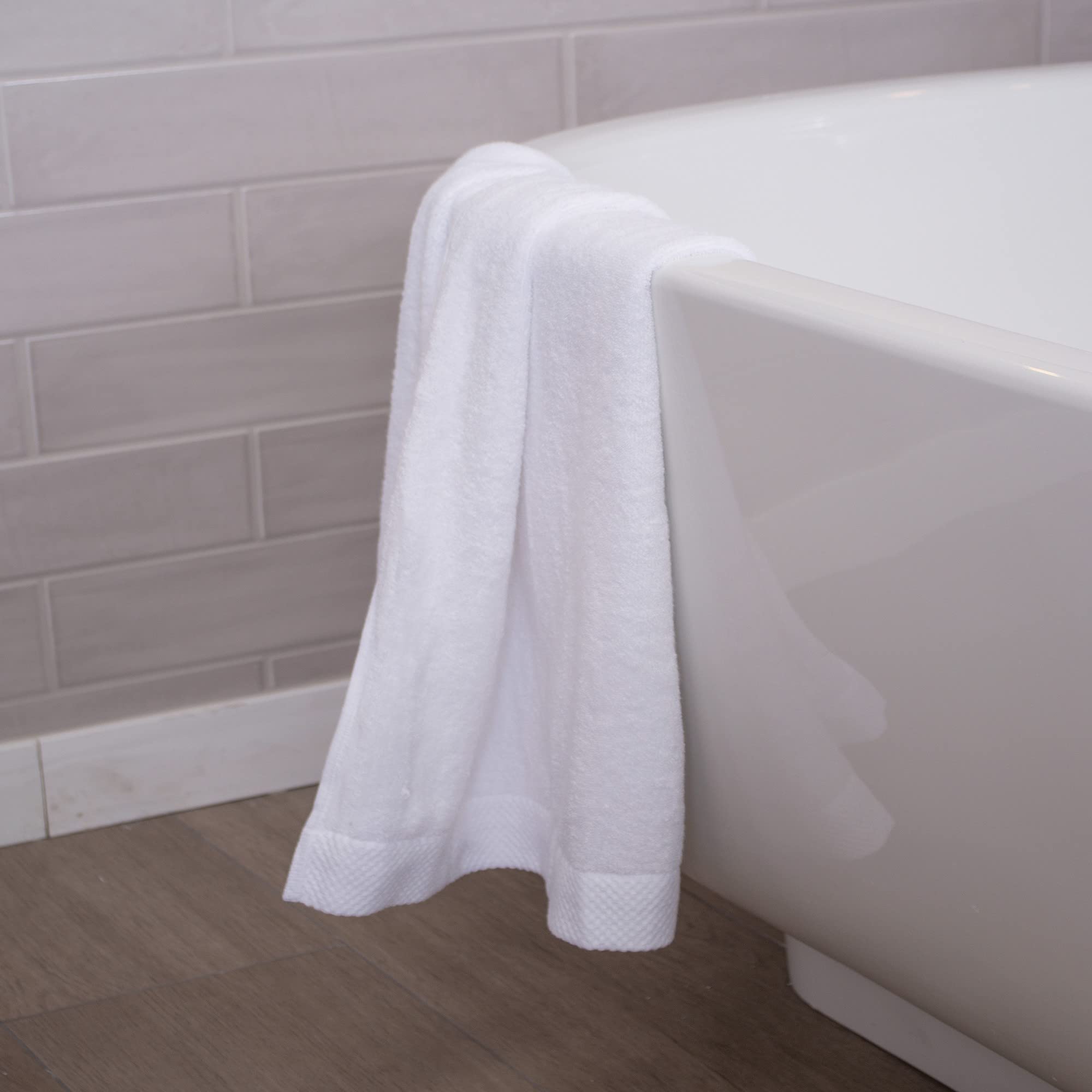 Bedvoyage Viscose Derived From Bamboo Towels - Highly Absorbent, Extra Large & Plush Bath Towels, Hotel Quality Towels - White