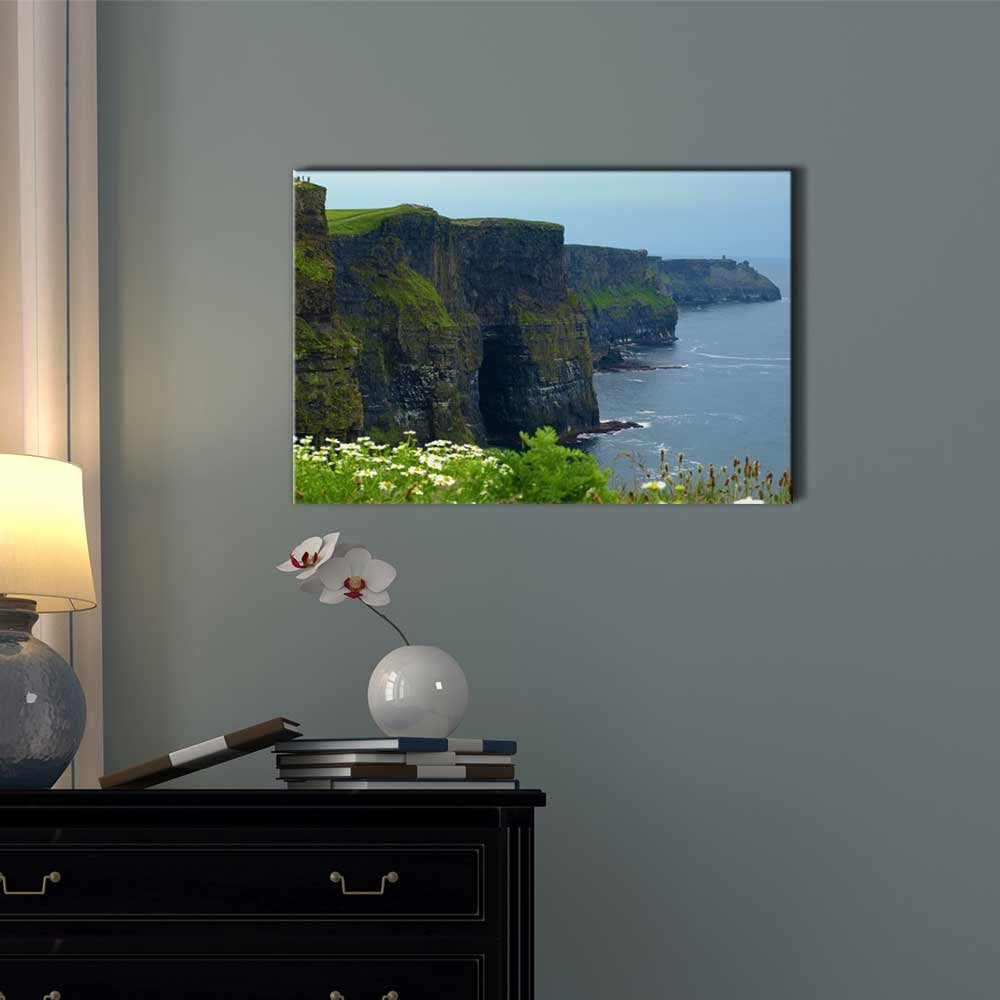 Canvas Prints Wall Art - Famous Cliffs Of Moher,Sunet Capture,West Of Ireland - 32'' X 48''