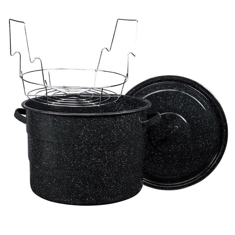 Columbian Home Granite Ware Wide Mouth Canner with Jar Rack 21.5 qt 1 pk - Total Qty: 2