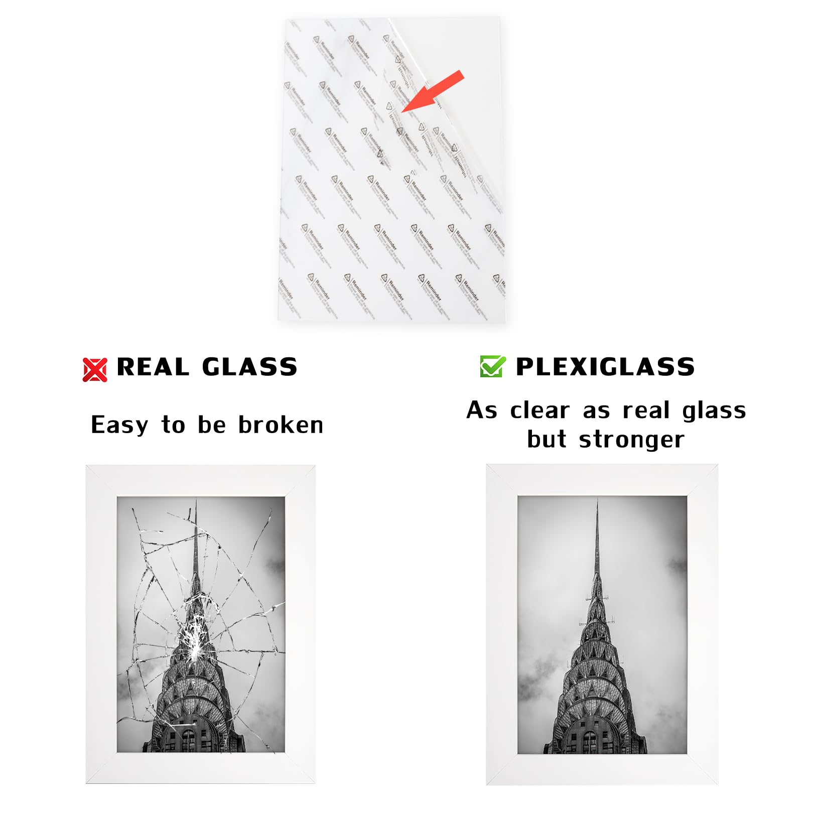 5x7 Picture Frames White Set of 12 for Wall Gallery Collage Photo Frames or Tabletop Display