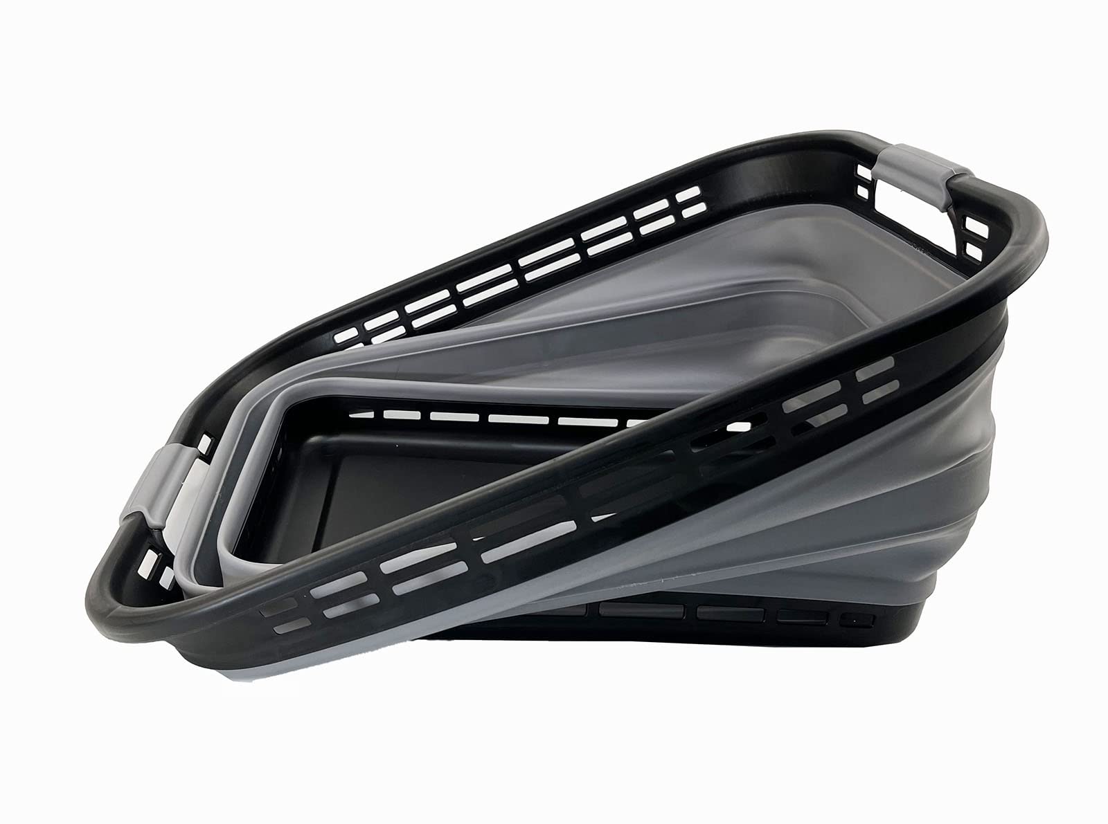 Sammart 42L (11 Galloons) Collapsible Plastic Laundry Basket - Foldable Pop Up Storage Container/Organizer - Portable Washing Tu