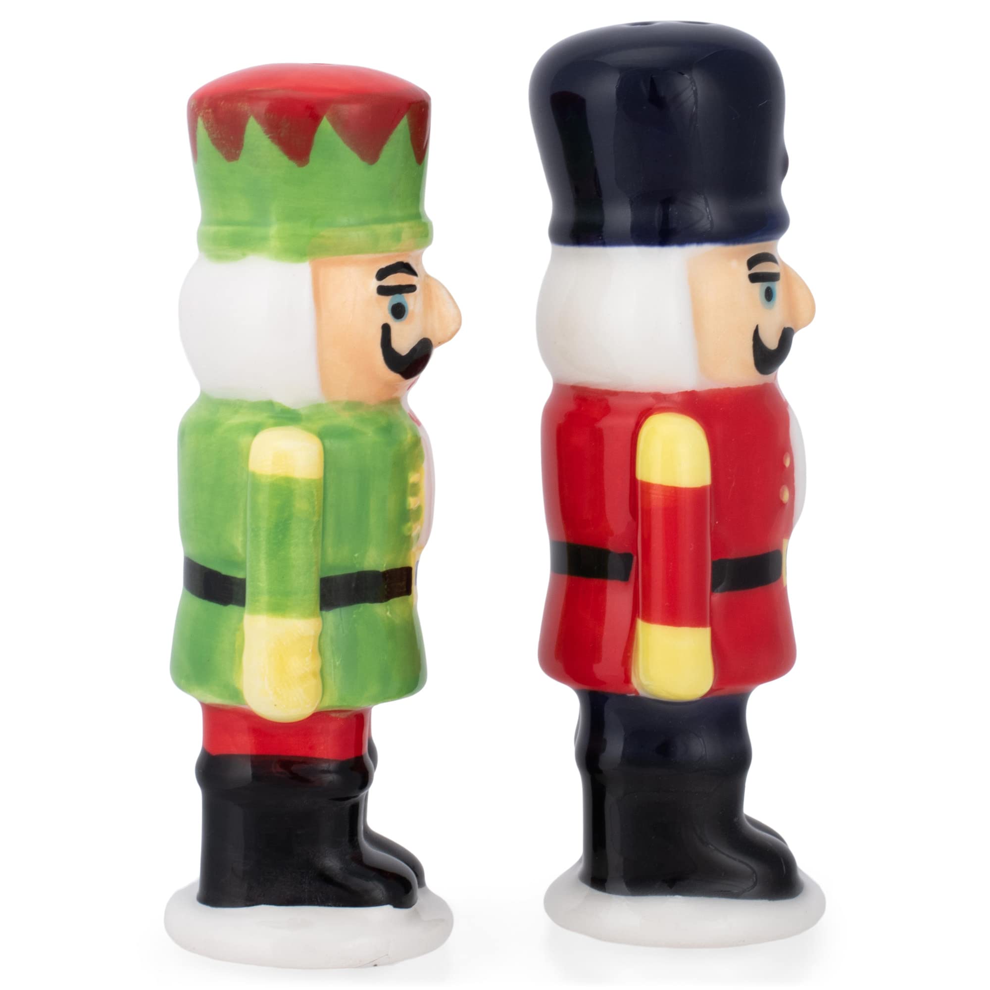 Transpac Nutcracker Soldiers Holiday Salt And Pepper Shaker Set