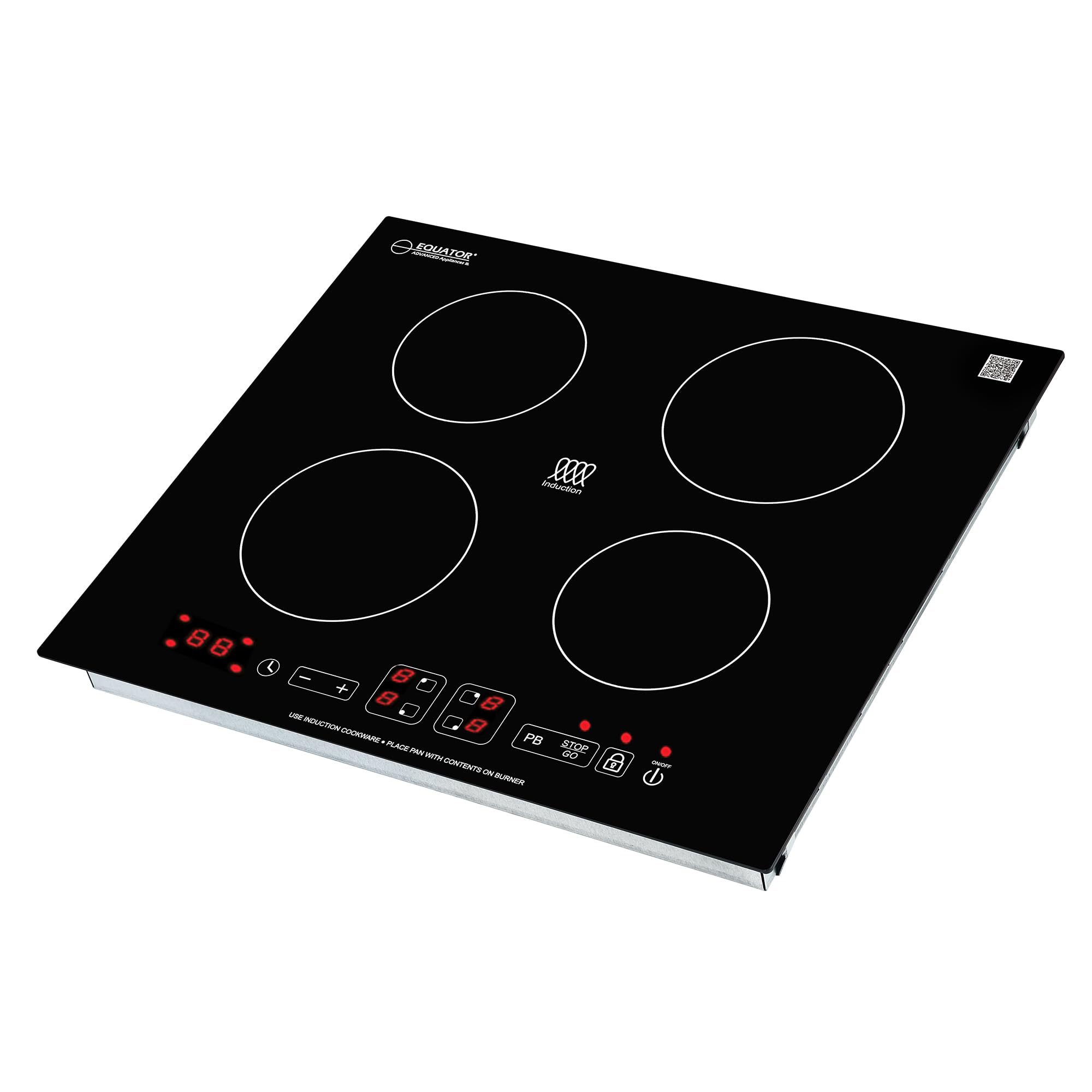 Equator 36'' Built-In 4 Burner Induction Cooktop 9 Level Power Boost 220V