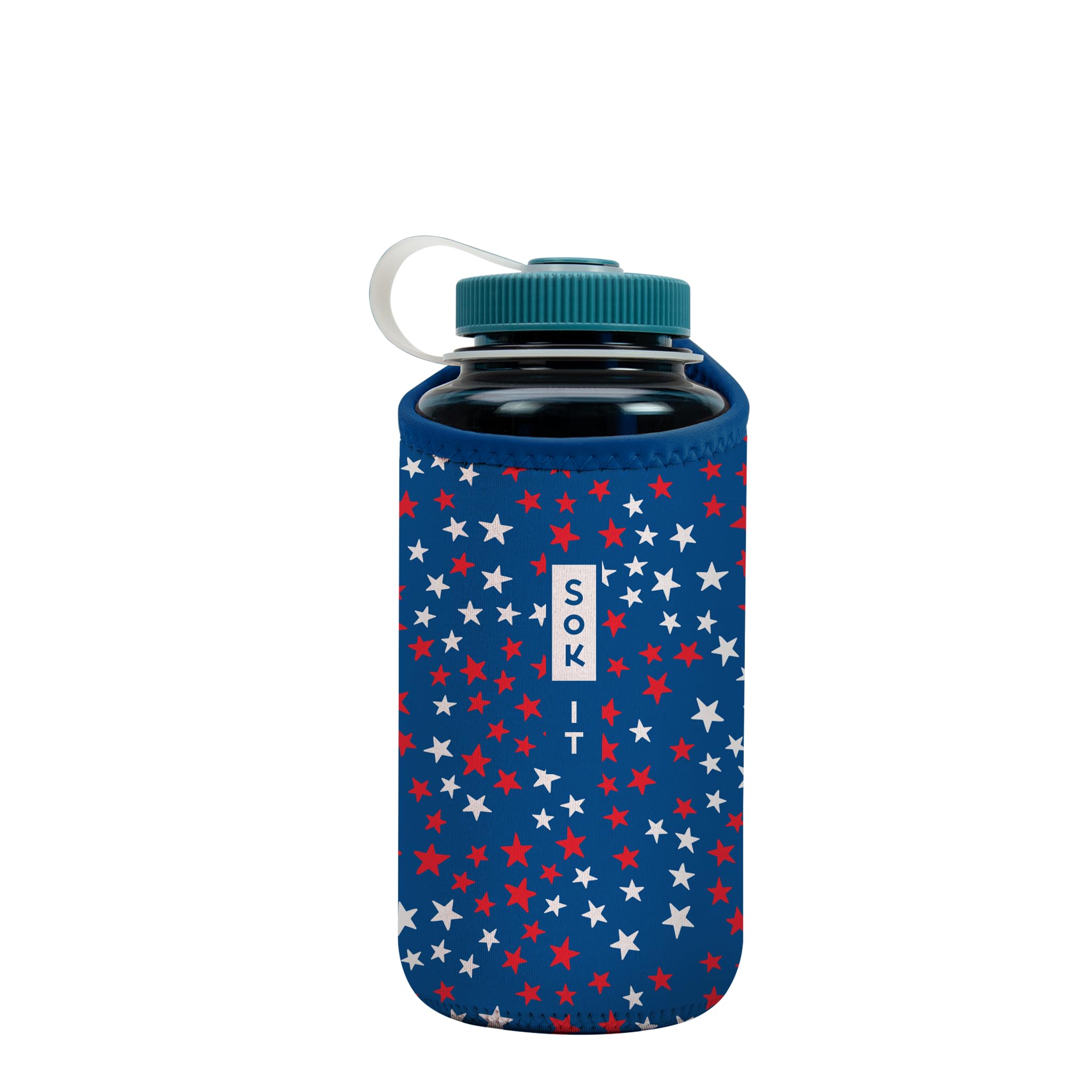 Sok It BotlSok Water Bottle Sleeve Insulated Neoprene Cover (Starry Splendor, Fits 32oz Nalgene)