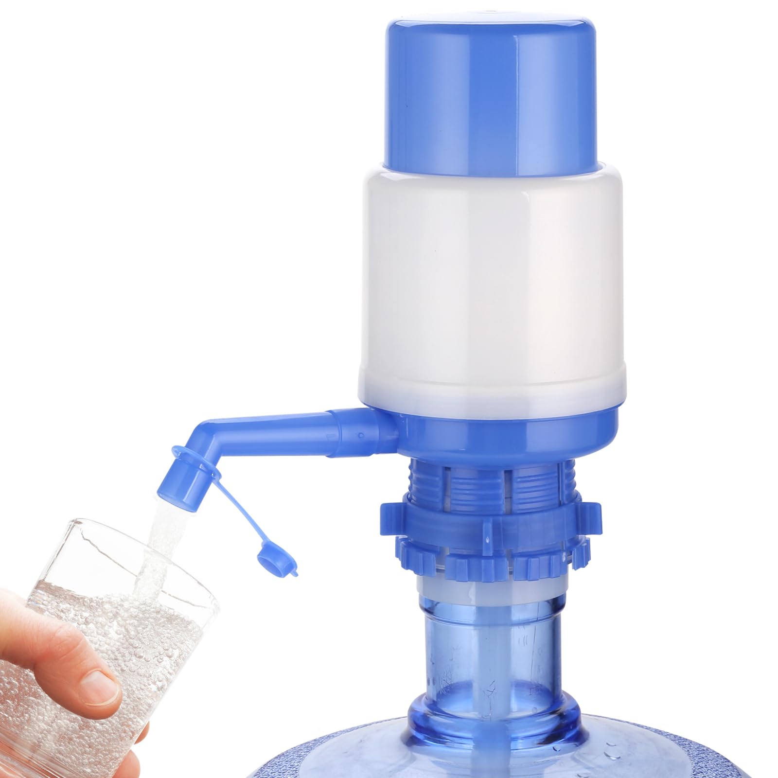 Aketek Drinking Water Hand Press Pump For Bottled Water Dispenser 5-6 Gal Home Office