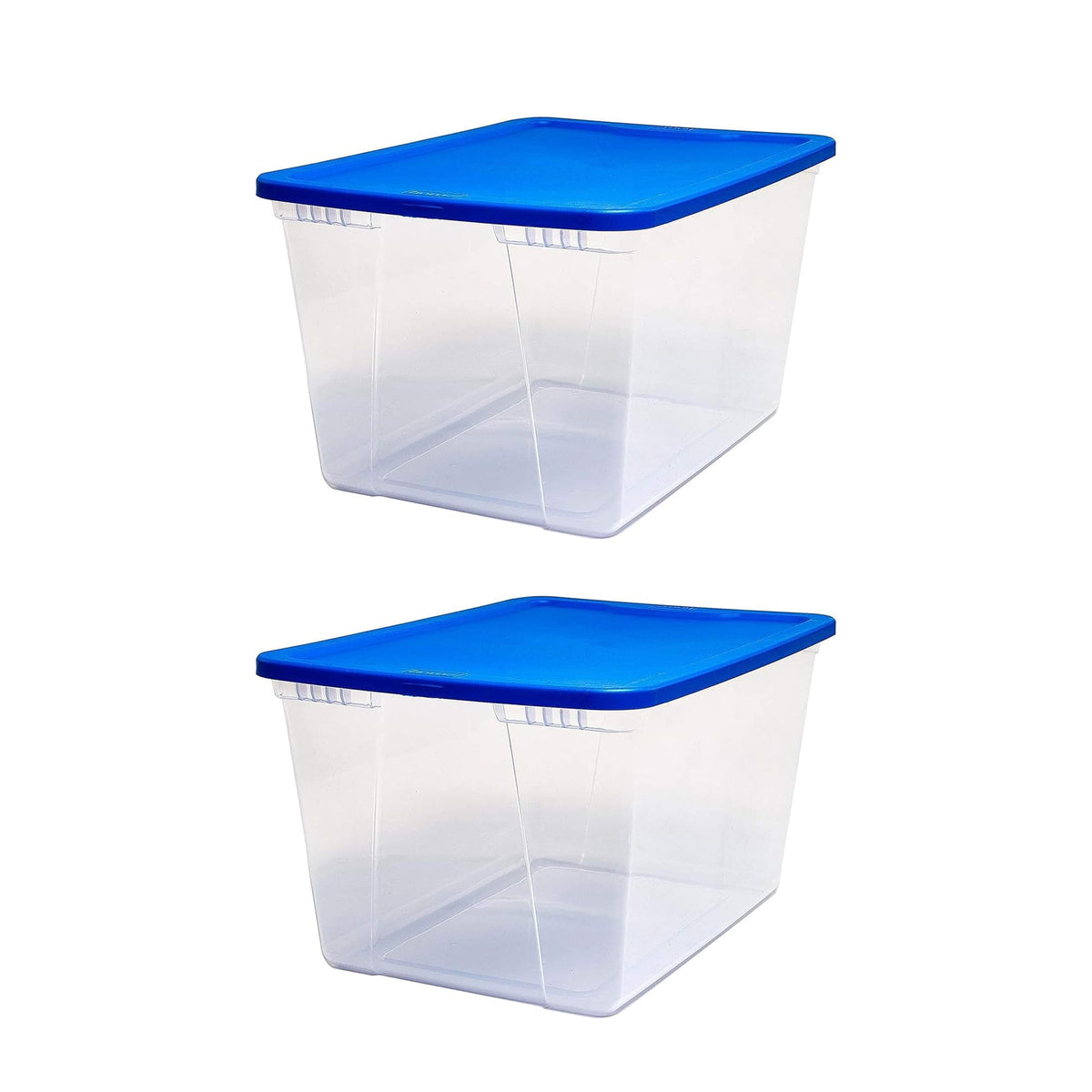Homz Snaplock 56-Quart Plastic Multipurpose Stackable Storage Containe ...