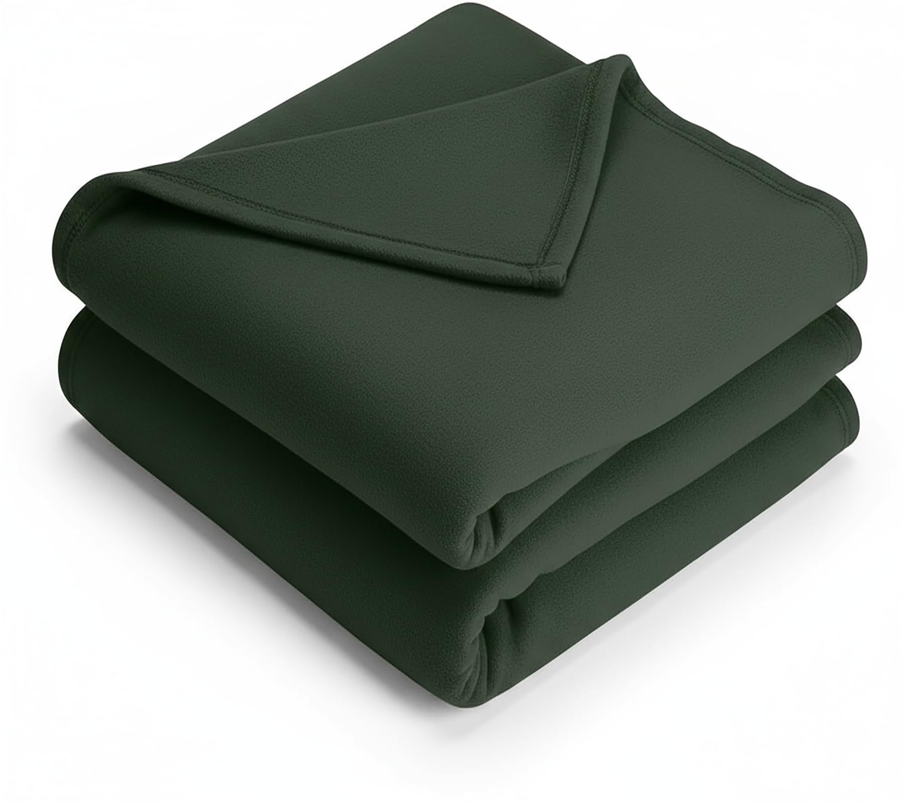 Home Stylish 300 Tc All Season Solid/Plain Light Weight Polar Fleece Single Bed Blanket (152 X 230 Cm,), Lightweight Green
