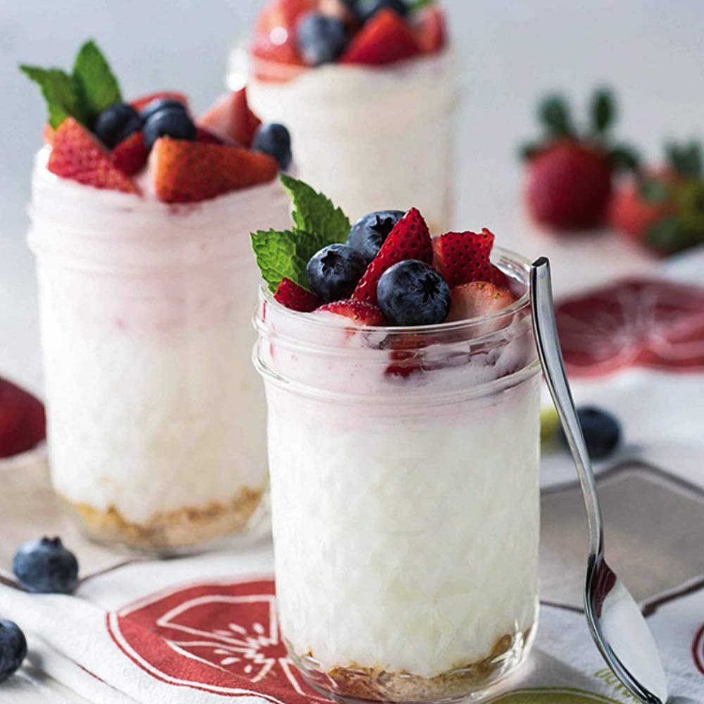 Mason Jars Canning Jars, 12 Pack Glass Jars Jelly Jars With Regular Lids, Ideal For Jam, Honey, Wedding Favors, Shower Favors, B