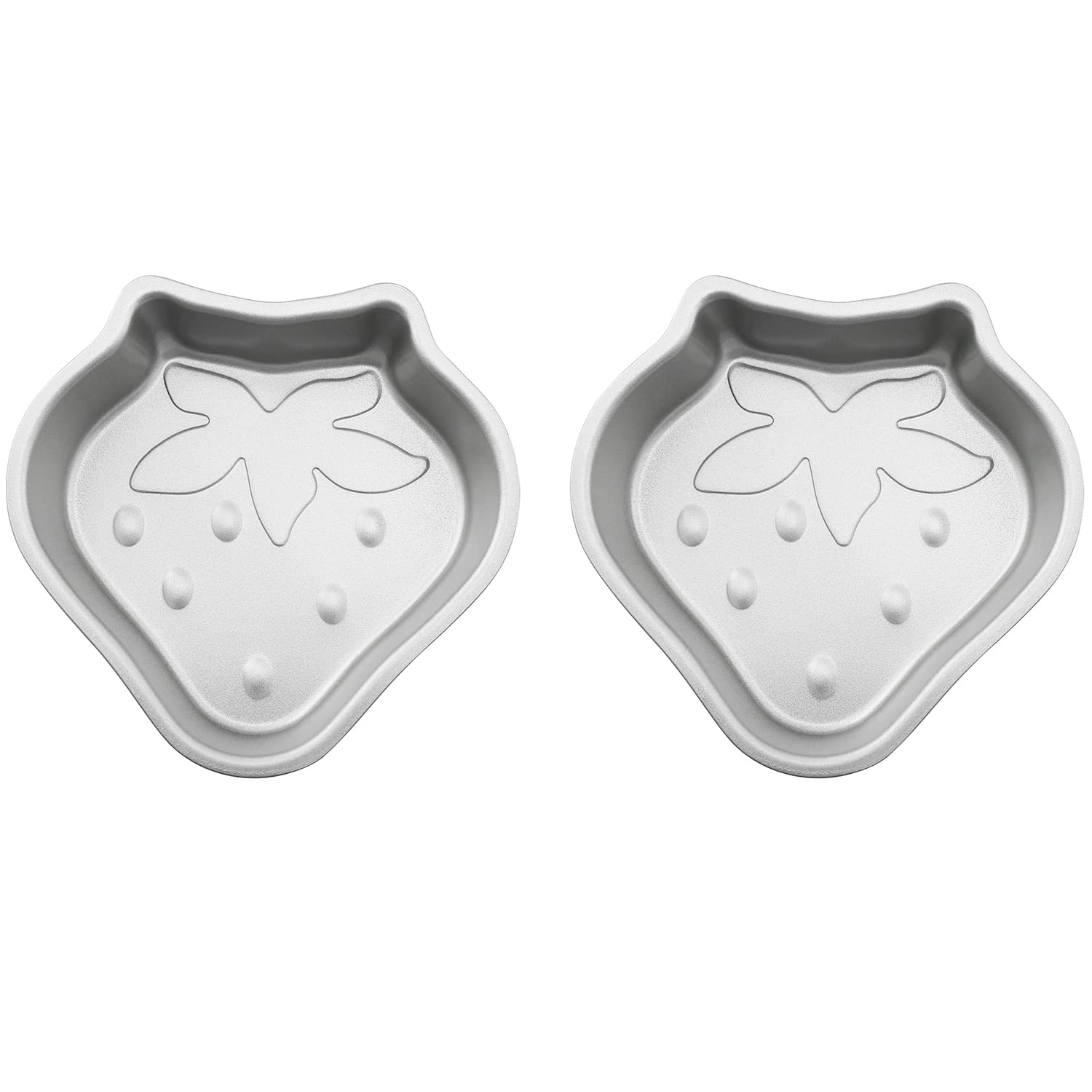 Lq Industrial 2Pcs Strawberry Shaped Pudding Mould 100X107Mm Carbon Steel Non-Stick Bakepans Cake Moulds For Fondant Chocolate P