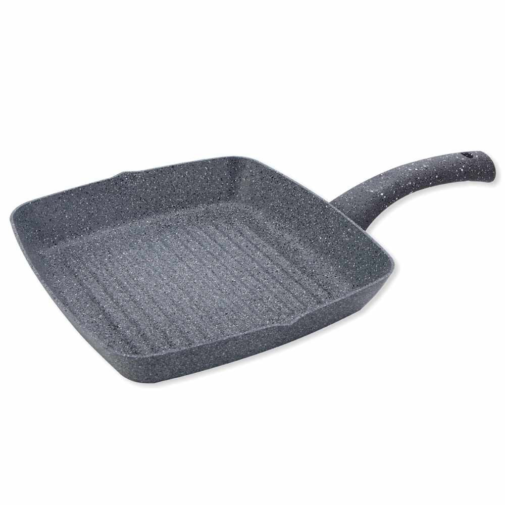 Wonderchef Granite Non Stick Induction Pan, Size 24Cm For Grilling Vegetables And Meats, Aluminium