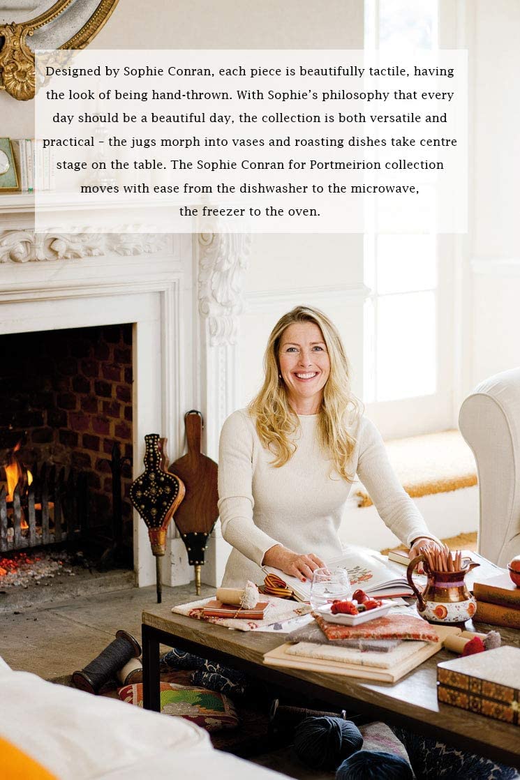 Portmeirion Sophie Conran White 4 Piece Place Setting | Dinner Plate, Salad Plate, Cereal Bowl, and Mug | Made from Porcelain |