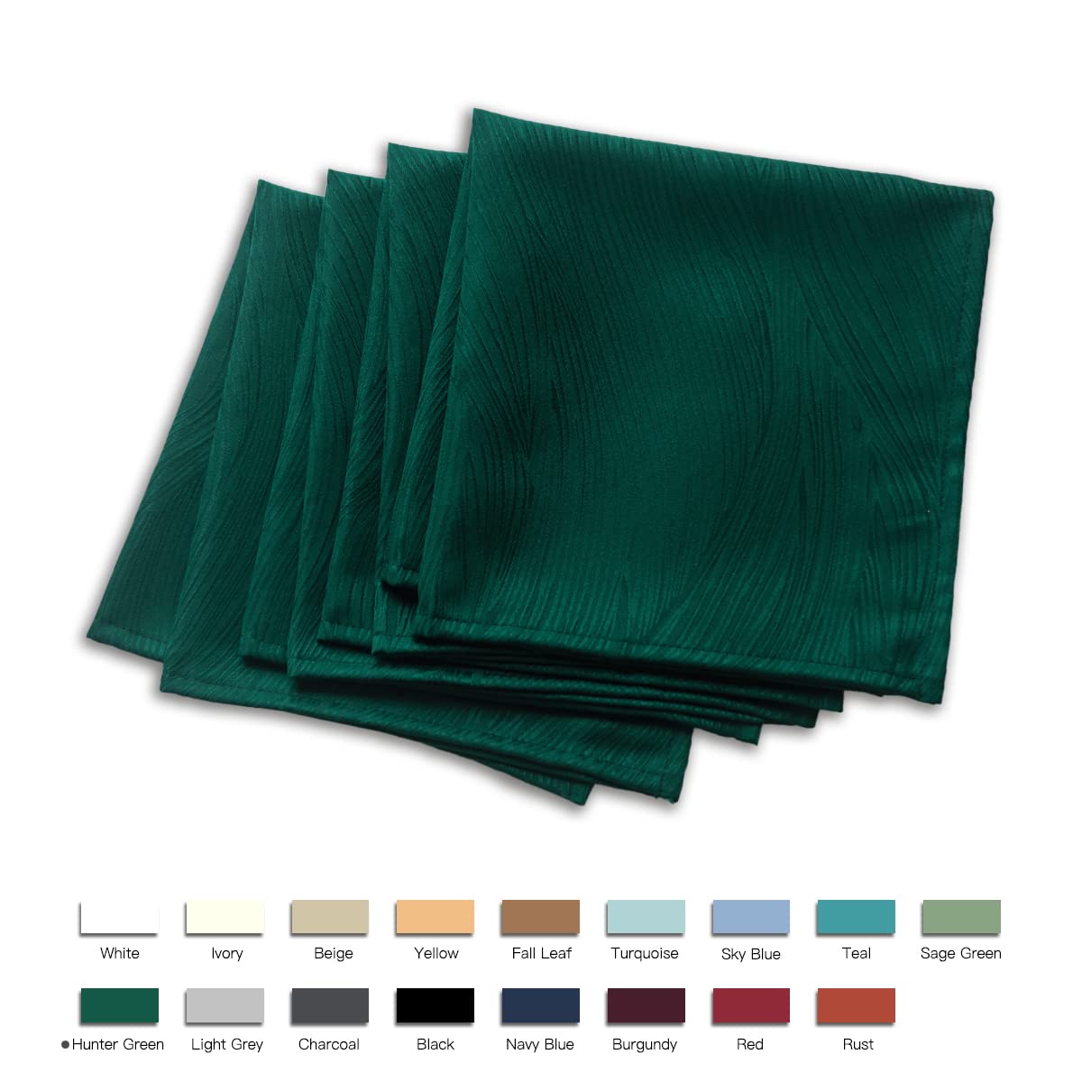 Maxmill Jacquard Cloth Napkins 20 X 20 Inch Swirl Pattern Soft Comfortable And Luxury Serviette For Christmas Family Dinners Wed