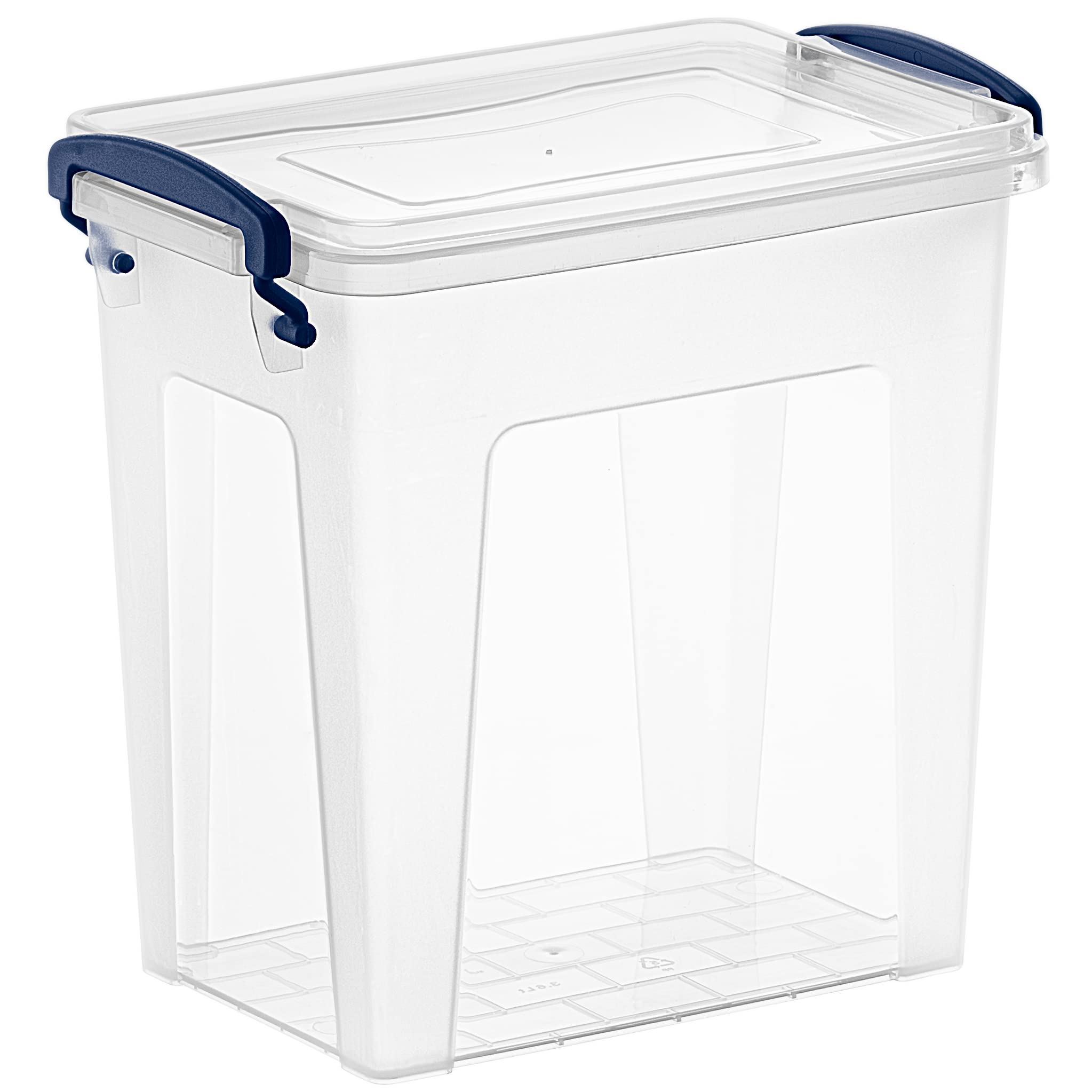 Superio Mini Deep Storage Organizer Bin With Lid X-Deep Small Clear Storage Box With Latch For Home, Kitchen, Garage- Store Toys