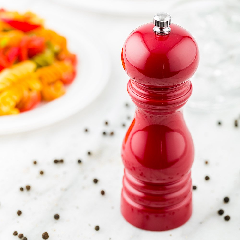 Restaurantware 6-In Classic French Pepper Mill: Perfect For Restaurants Cafes And Catered Events - Adjustable Coarseness Pepper