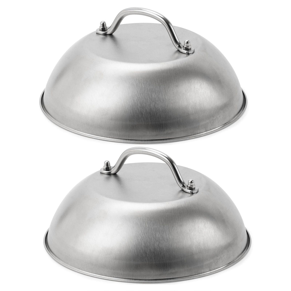 Griddle Accessories - Heavy Duty 9'' Wide Smashed Burger Melting Cheese Dome - Commercial Grade Stainless Steel Basting And Stea