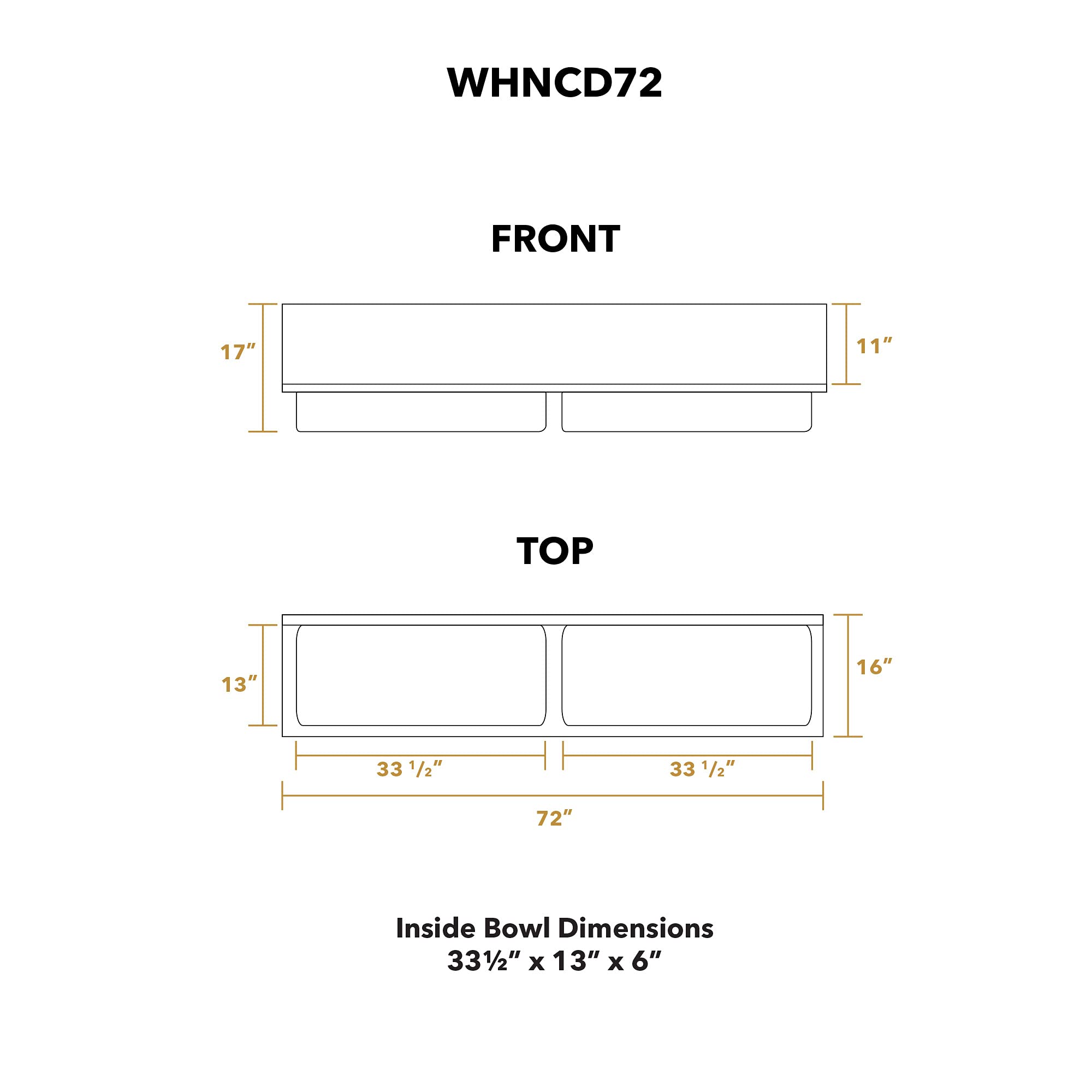 Whitehaus Collection Whncd72 Noah'S Collection Sink, Brushed Stainless Steel