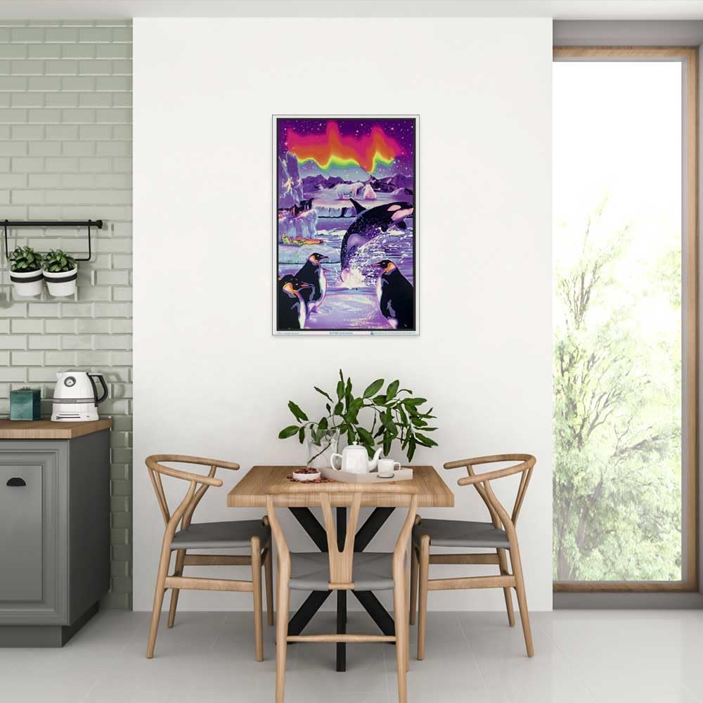 Opticz Arctic Aurora Blacklight Reactive Poster