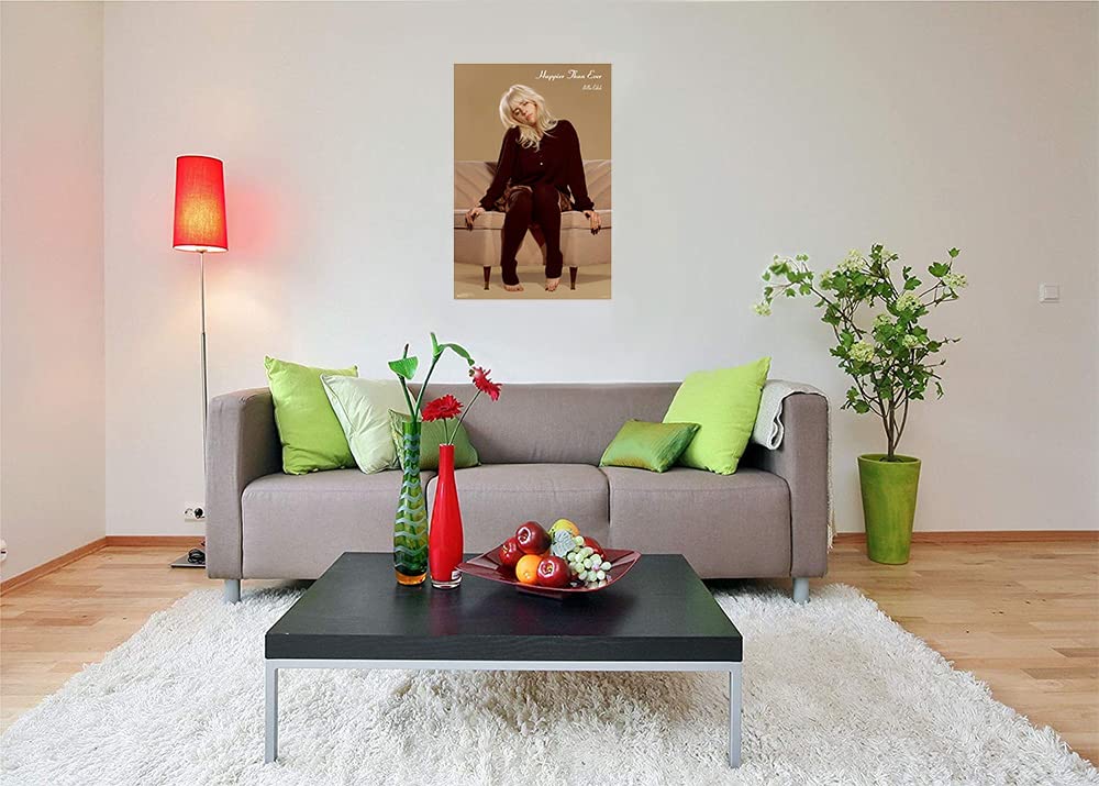 Scorpio Posters Billie Eilish - Happier Than Ever - Officially Licensed - Couch Poster - Laminated - 24.5'' X 36.5''