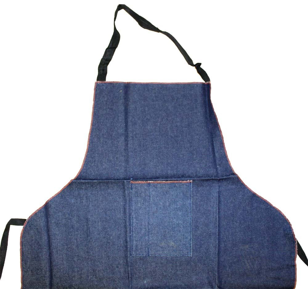 Dab 25'' X 34'' (63.5 X 86.4 Cm) Denim Apron With 2 Pockets | 23.5'' (59.7 Cm) W X 32'' (81.3 Cm) L | Robust Construction | Ergo
