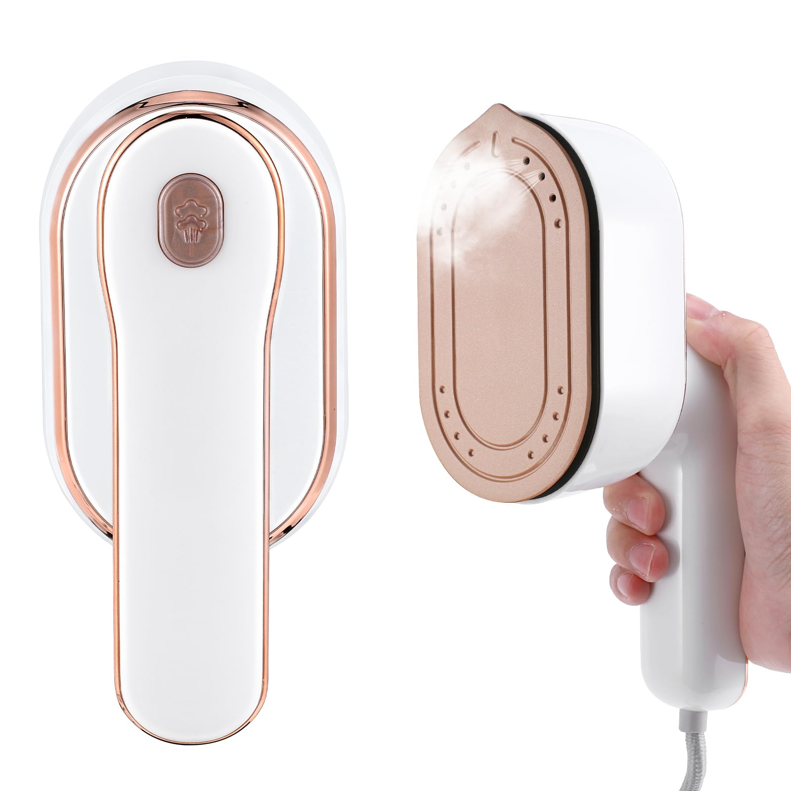 Mini Steam Iron for Clothes, Biupky Travel Steamer for Clothes Portable Steamer Travel Iron, Micro Steam Iron Mini Handheld Stea