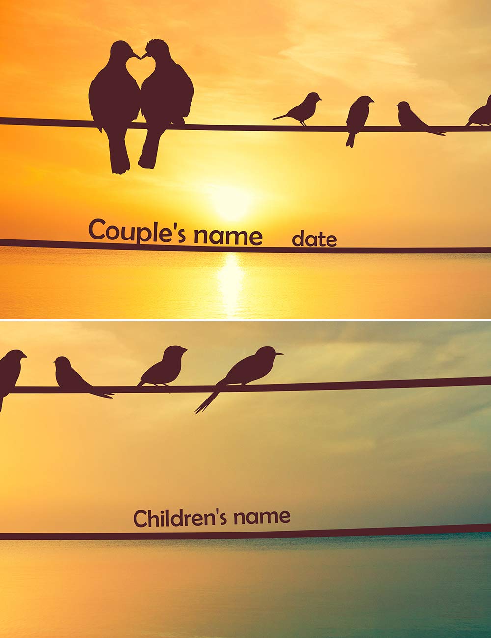 Ipic - We Are Family Personalized Artwork With Names, Customized Gift For Anniversary, Giclee Canvas Wall Art.. 18X12