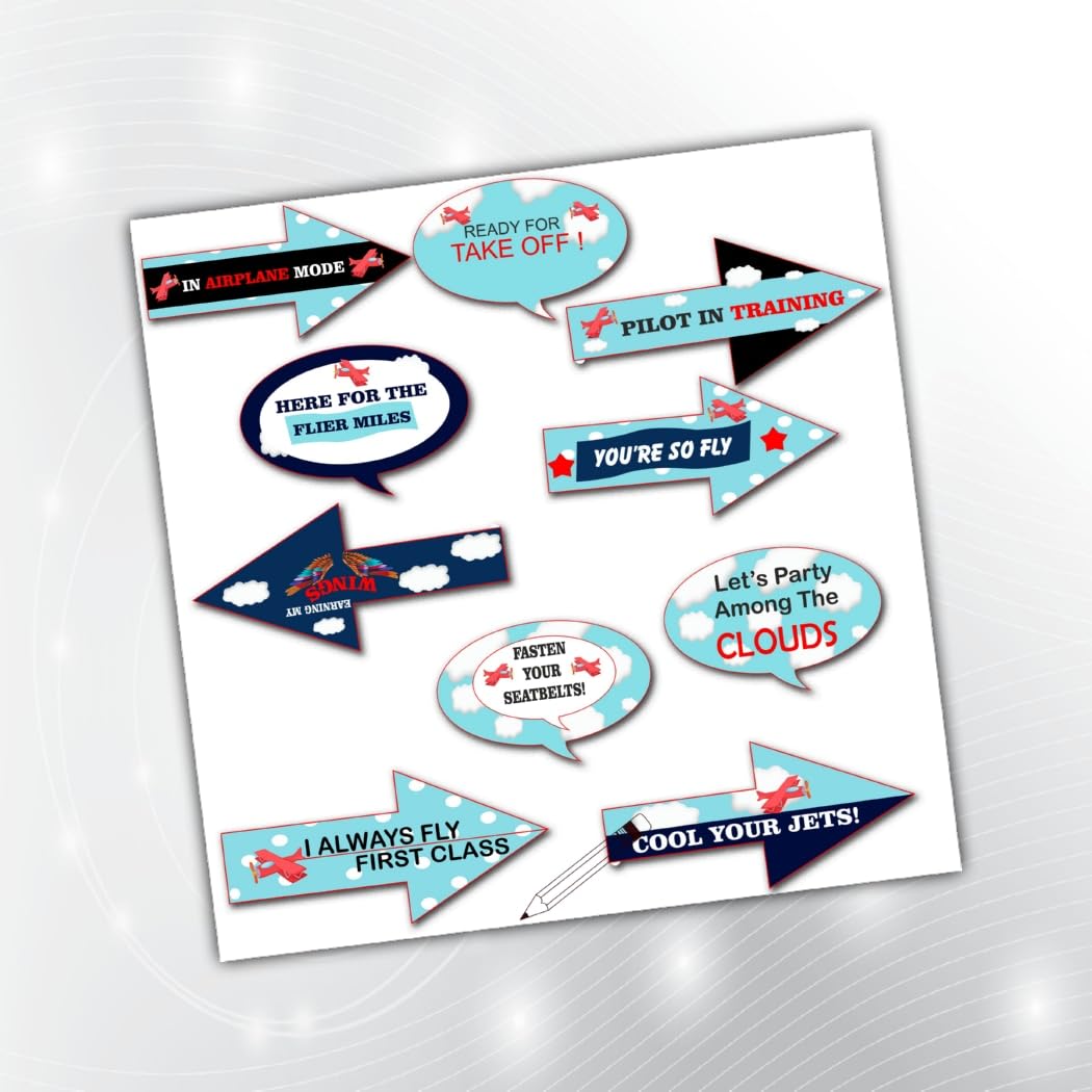 PartyStuff Props  Aeroplane Party Props (10 Piece)