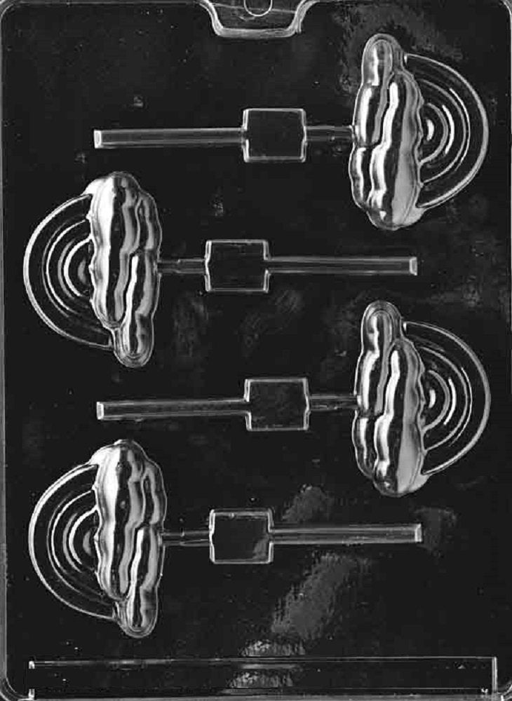 Grandmama'S Goodies M010 Rainbow Lollipop Chocolate Candy Soap Mold With Exclusive Molding Instructions