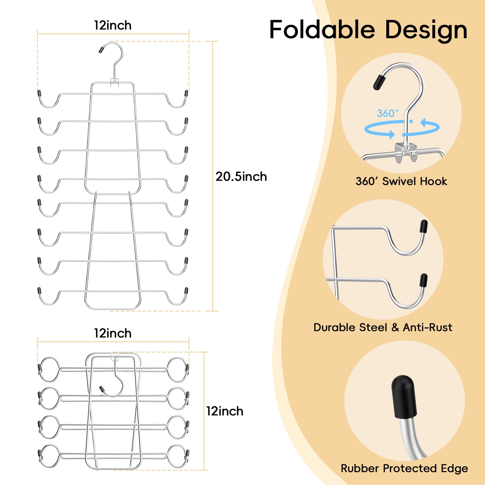 Tomcare 2 Pack Tank Top Hanger Sport Bras Organizer And 2 Pack Leggings Organizers Metal Yoga Pants Hangers With 20 Clips Space