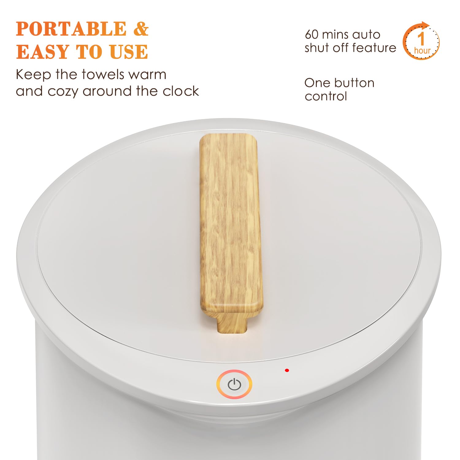 Keenray Bucket Towel Warmers, Luxury Towel Warmer, Large Towel Warmer For Bathroom, Auto Shut Off, Fits Up To Two 40''X70'' Over