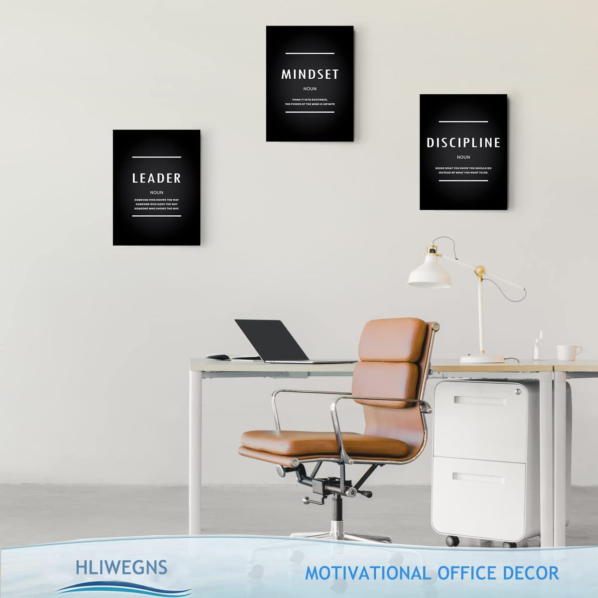 Hliwegns Motivational Mindset Canvas Wall Art, Inspiration Leader Disc ...