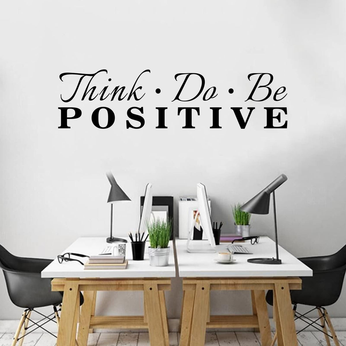 Anfigure Office Quotes Wall Stickers: Inspirational Gym Vinyl Art Wall Decals For Garage Classroom School Workspaces - Think Do