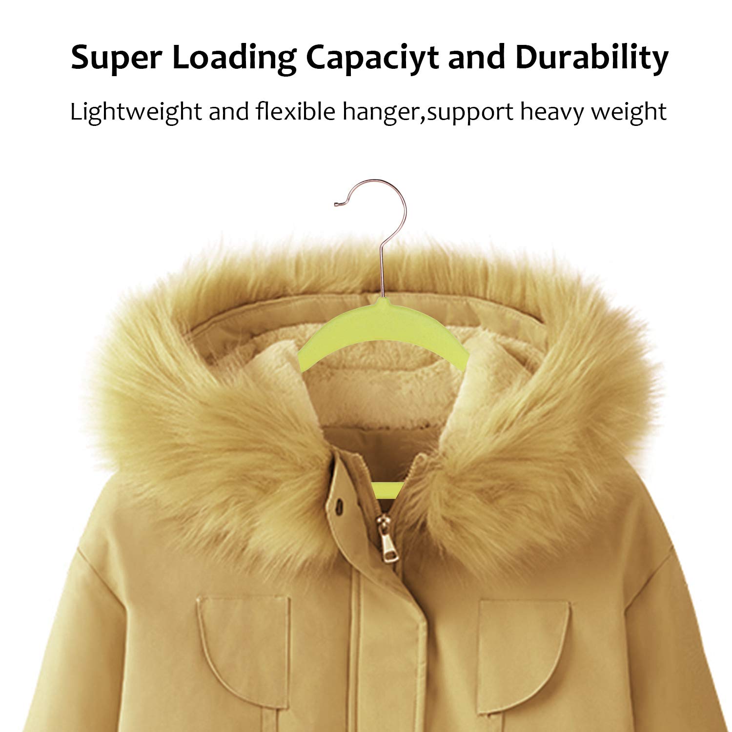 Vecelo Premium Velvet Clothes Hangers Suit Heavy Duty (50 Pack)-Non Slip & Space-Saving With 6 Finger Clips & Tie Rack Excellent