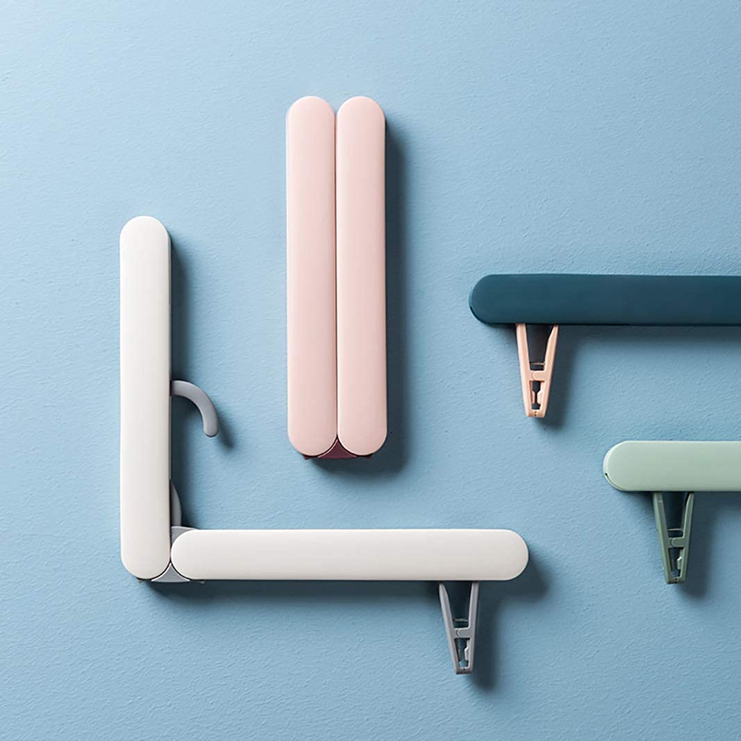 3Go 30Go Portable Folding Travel Hangers (4 Pcs) | Lightweight Clothes Hangers For Travel, Outdoor, And Home Use | Foldable Clot