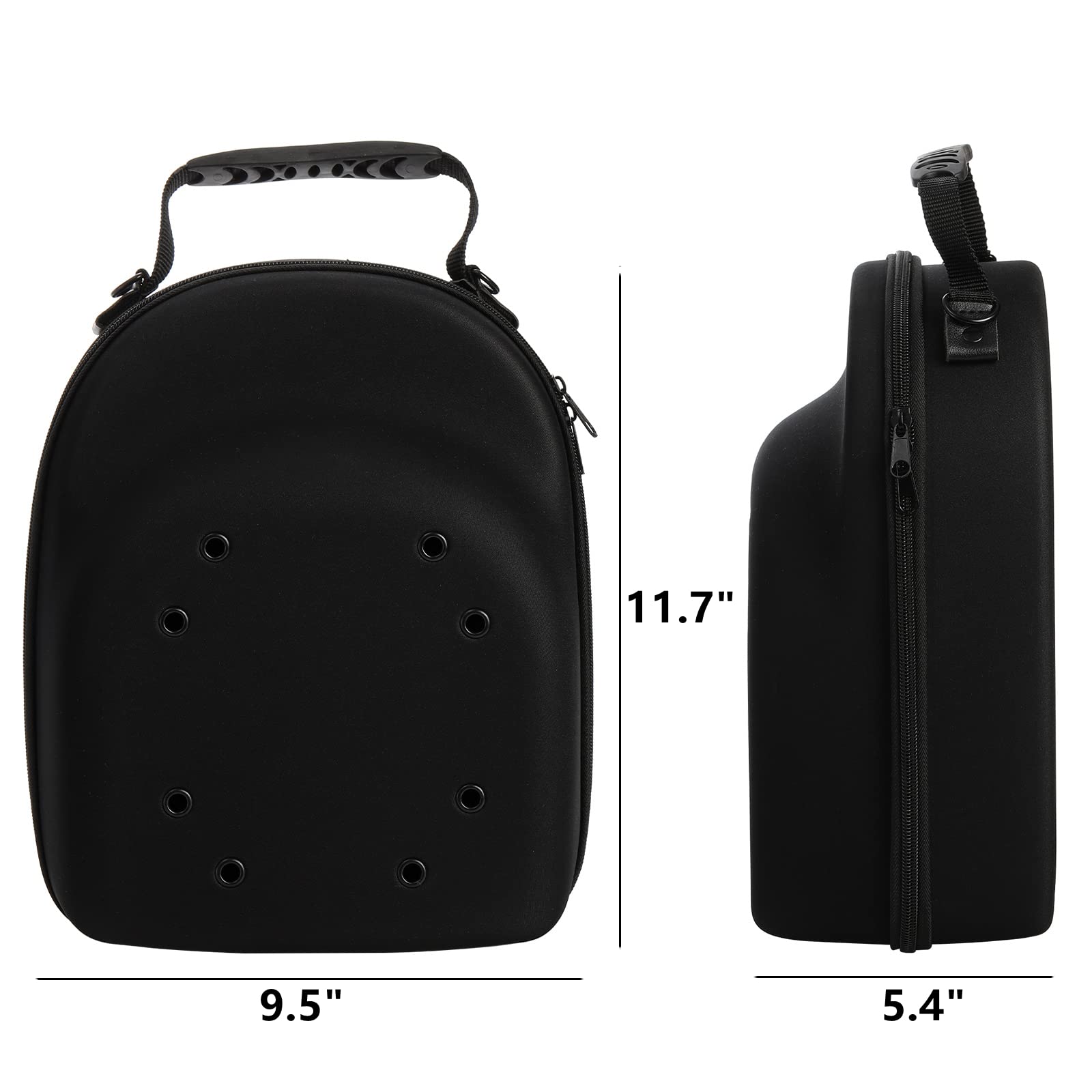 Peohud Hat Case For Baseball Caps, Cap Carrier Storage Bag, Hat Travel Case With Carrying Handle And Shoulder Strap, Easy To Car