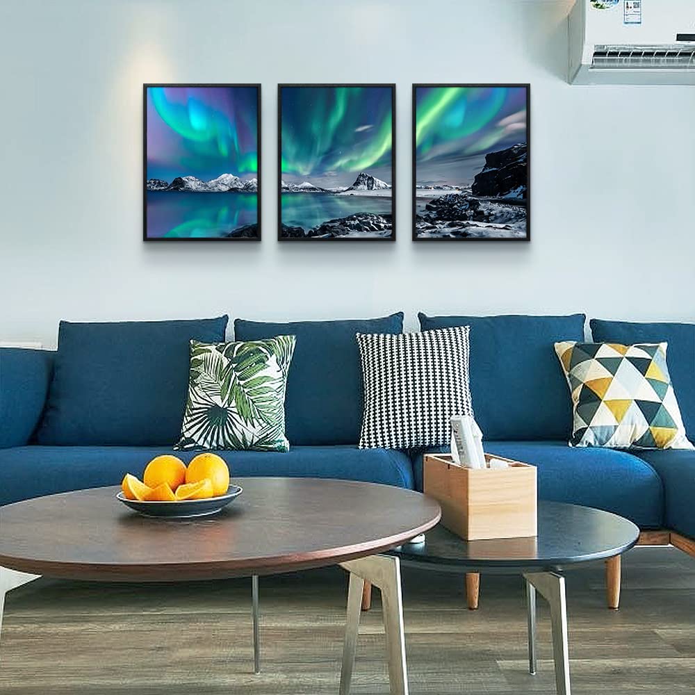 Mhartk66 Abstract Wall Art, 12X16In Set Of 3 Piece Framed Draw, Modern Home Decor For Living Room, Bedroom