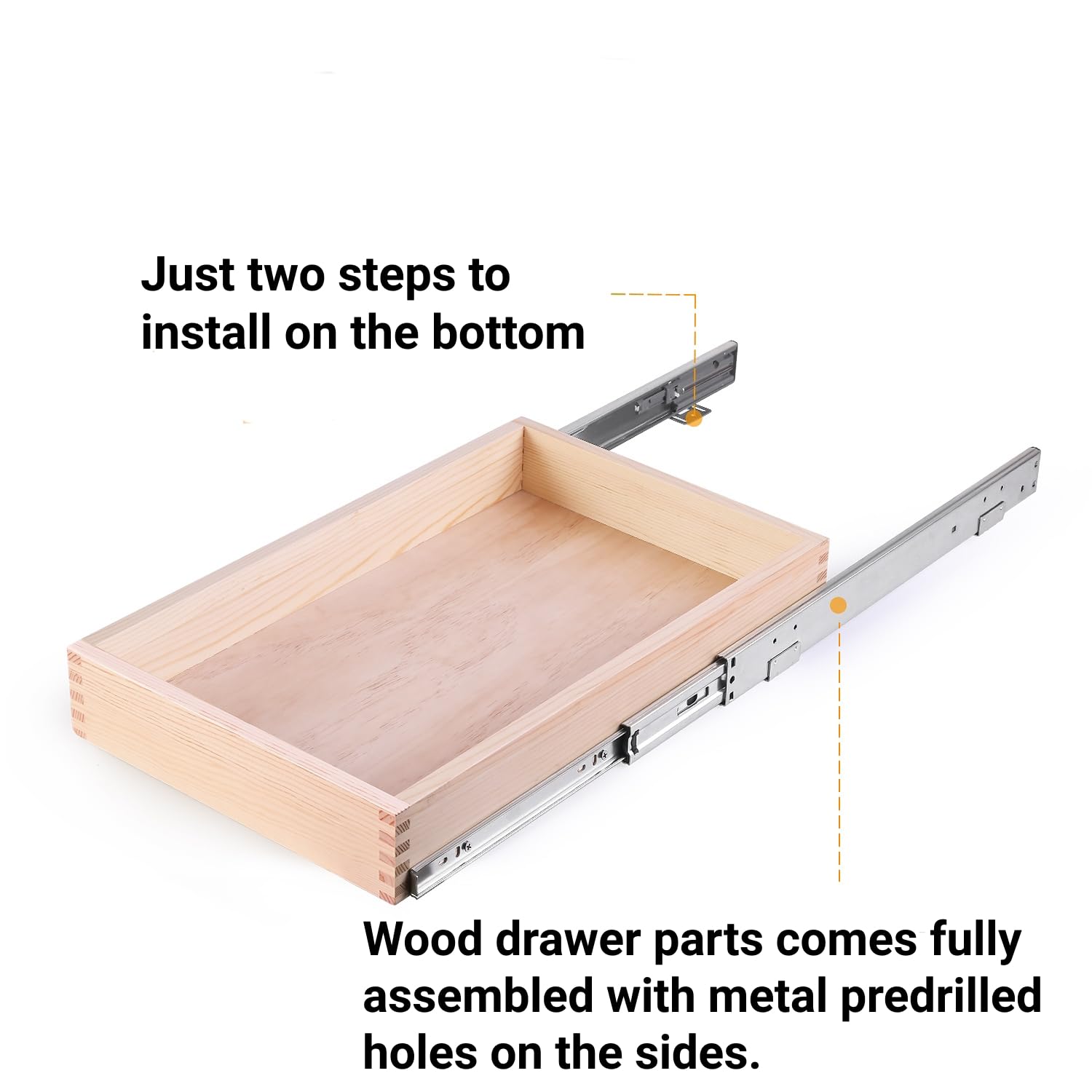 Mulush Pull Out Cabinet Drawer, 20   W X 21   D Soft Close Slide Out Wood Drawer Storage Organizer For Kitchen, Requires At Leas