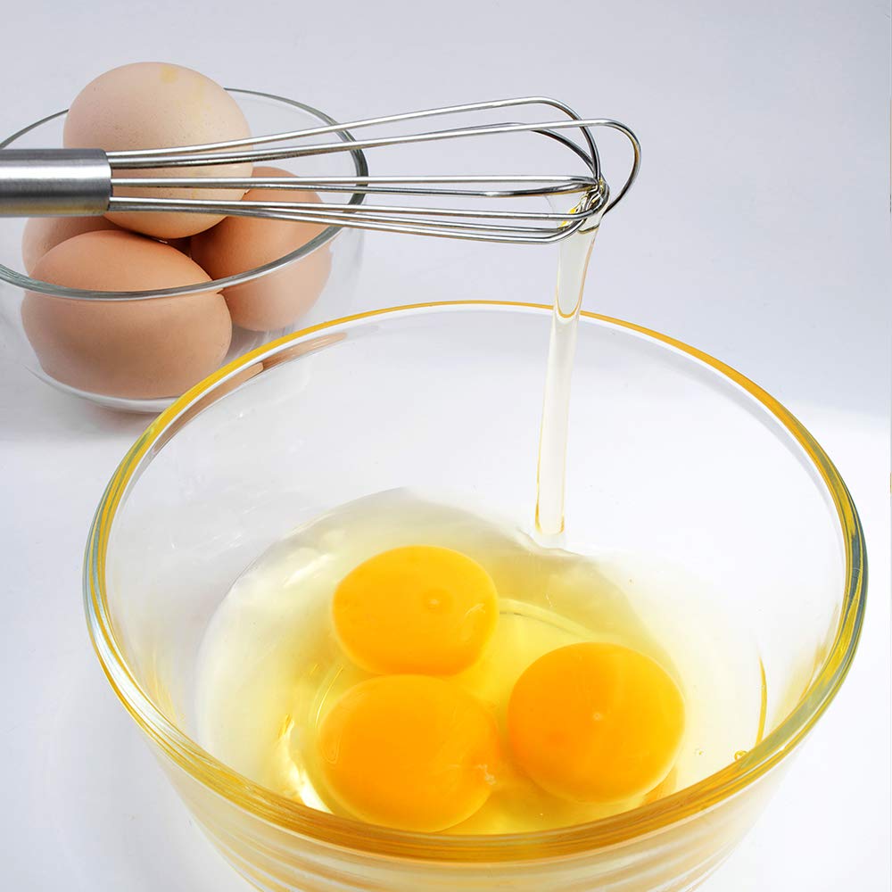 Tafond Mini Whisk, Small Whisk, Stainless Steel Skinny Whisk Egg Beater Wire Whisk For Blending, Whisking, Beating, Or Stirring,
