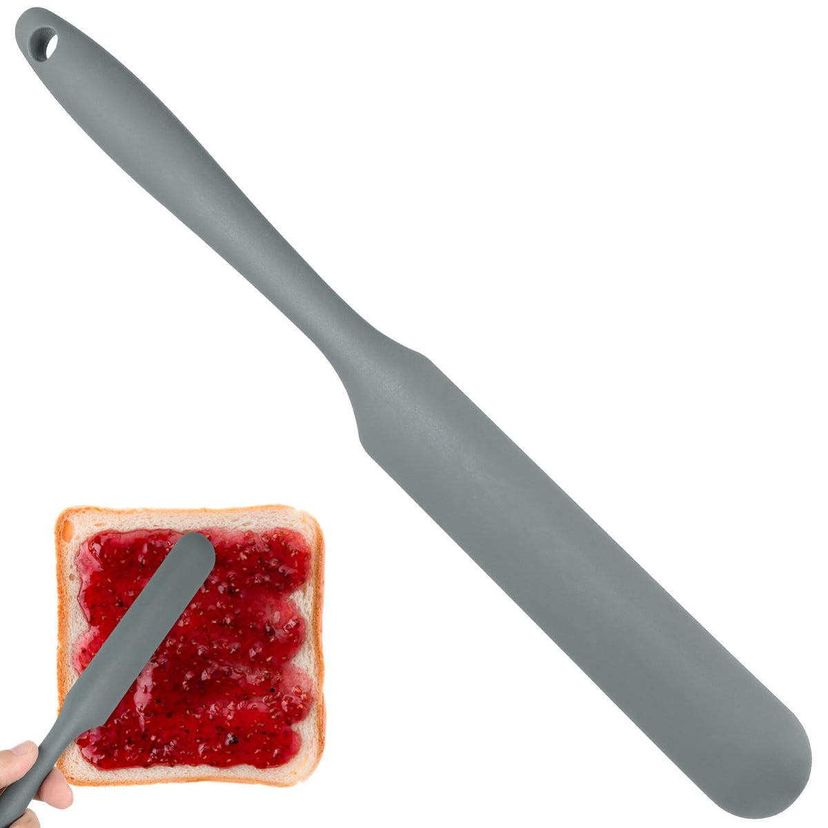 Kichvoe Baking Spatula Sourdough Starter Silicone Spatula Jar Spatulas Cake Cream Butter Spatulas Mixing Scraper Mixing Spoon No