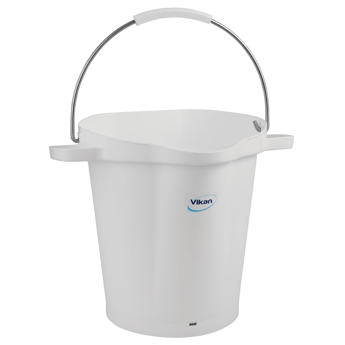 Vikan Pail,5 Gal,Pp/Ss,White, One Size, Multi