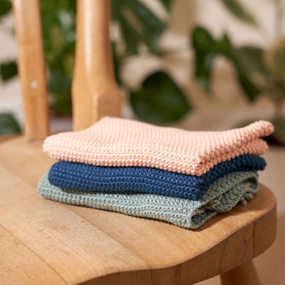 Wild & Stone | Organic Cotton Dish Cloth | Eco-Friendly Kitchen Cloth | Biodegradable & Compostable Cleaning Cloth | Rose