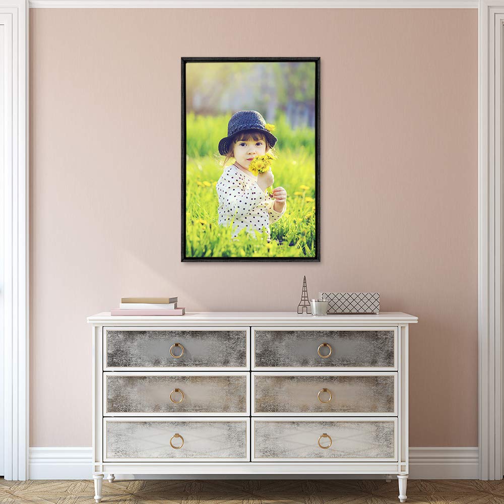 Wall26 Framed Custom Canvas Wall Art For Living Room, Bedroom Canvas Prints For Home Decoration Ready To Hang - 16''X24'', Black