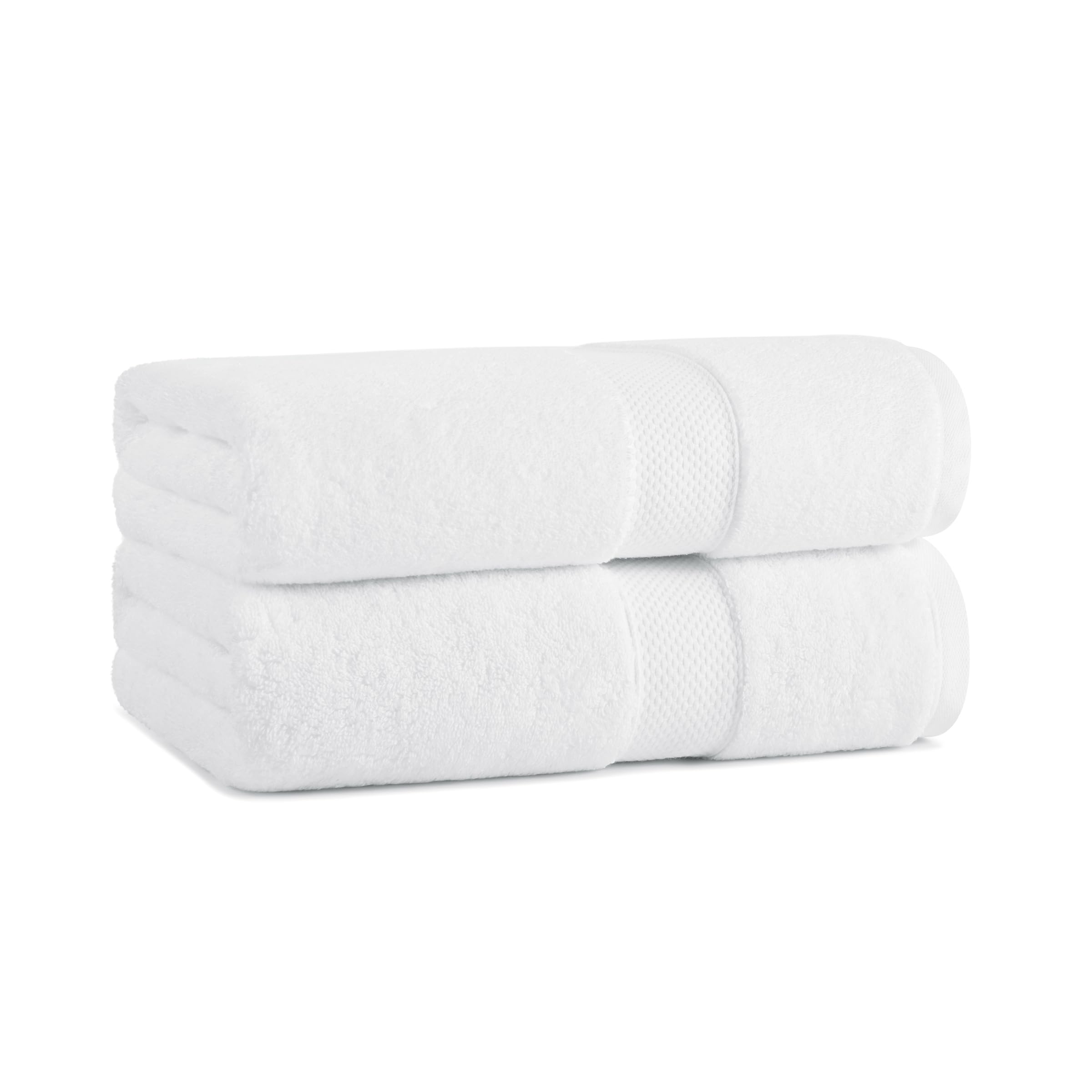 Aston & Arden Egyptian Bath Towels - Pack Of 2 - Oversized Ultra Soft Thick & Absorbent, 100% Ringspun Egyptian Cotton Bathroom