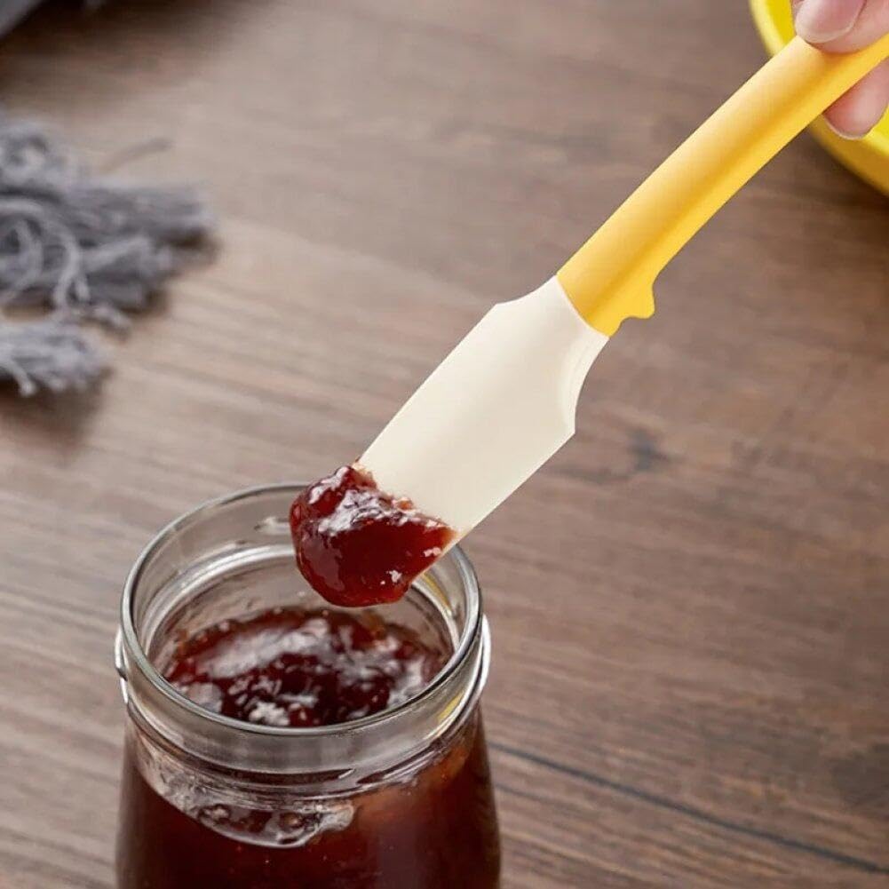 Dhrusimi 1 Pcs MultiPurpose Silicone Jam Spreader Spatula With Can Opener End For Jar, Peanut Butter Jelly, Chocolate Spreader 