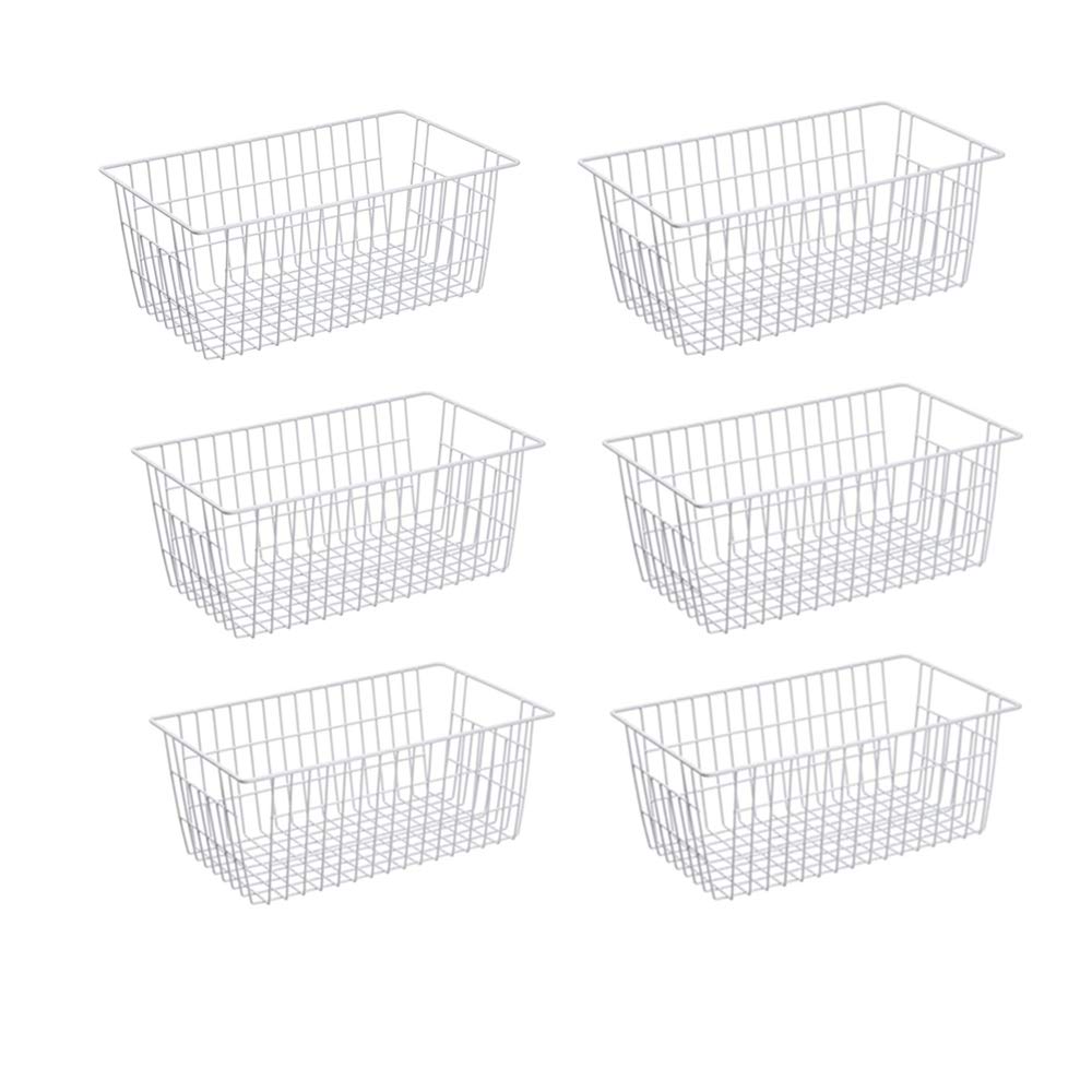 Slideep Farmhouse Freezer Baskets Organizer Storage Bins Large Organizer Baskets For Storage, Office, Bathroom, Pantry Organizat