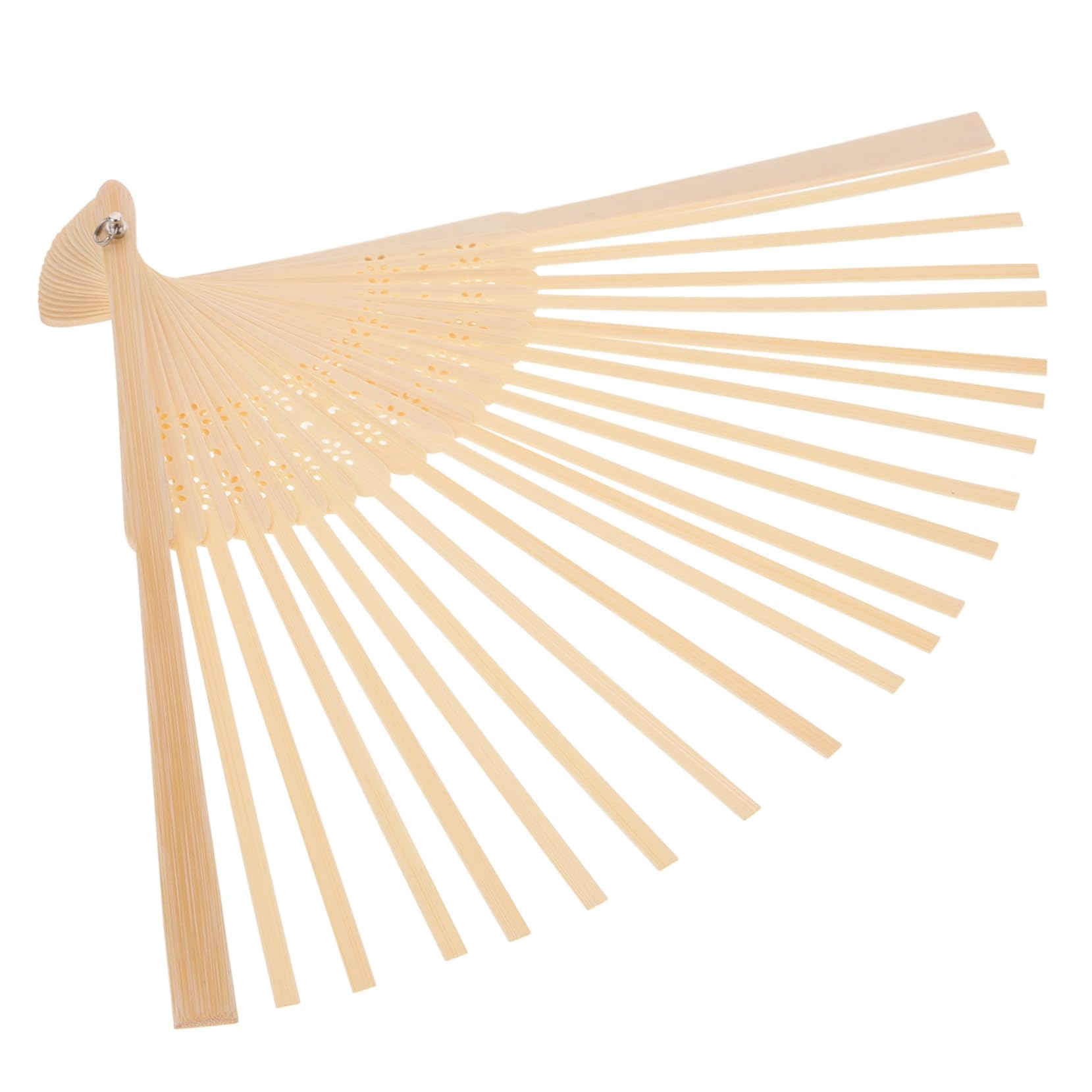 HAPINARY Diy Japanese Style Folding Fan Frame Portable Craft Kit for Handmade Decorative Fans for Weddings Parties and Creative 